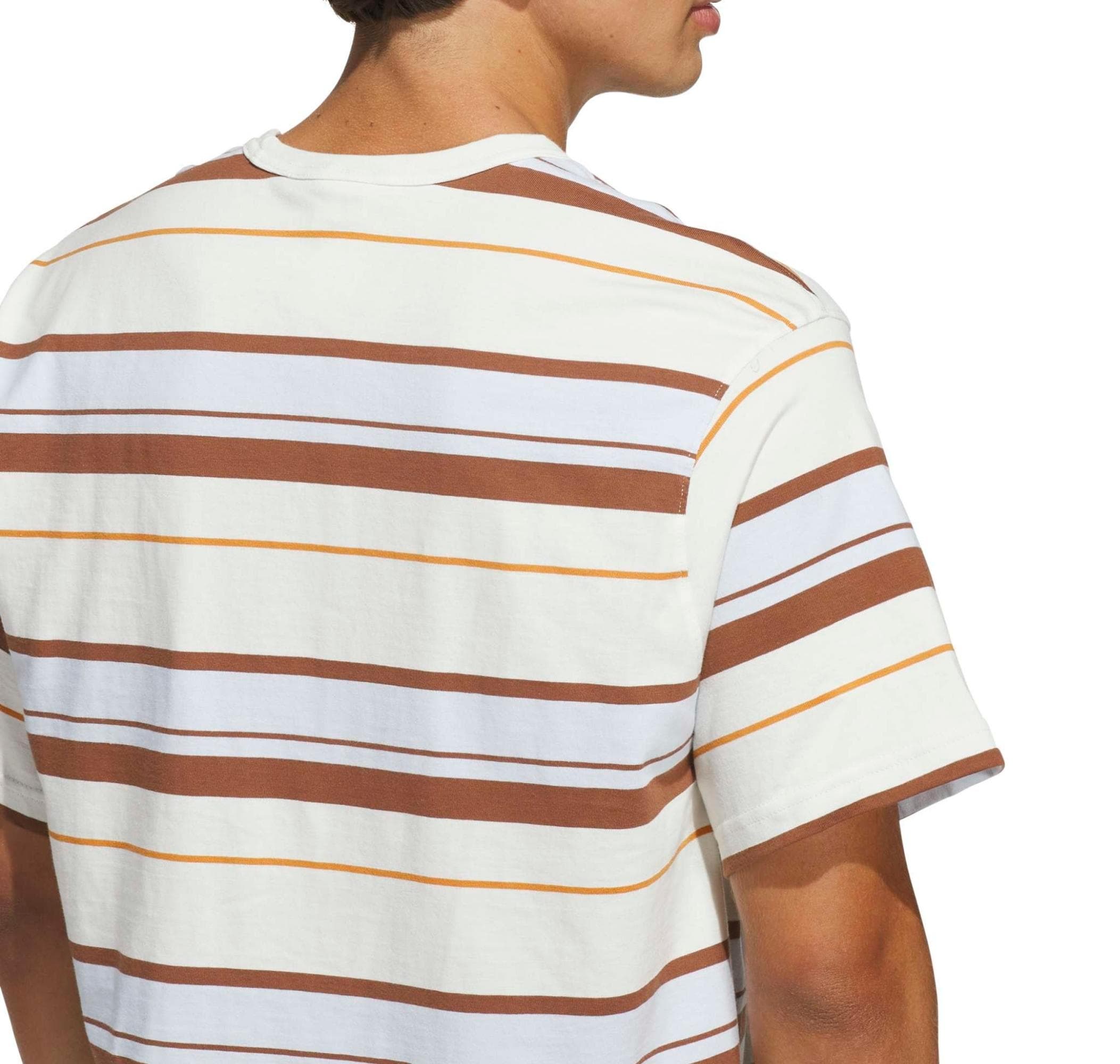 adidas adidas Strıpe Tee Erkek T-Shirt Krem - 5