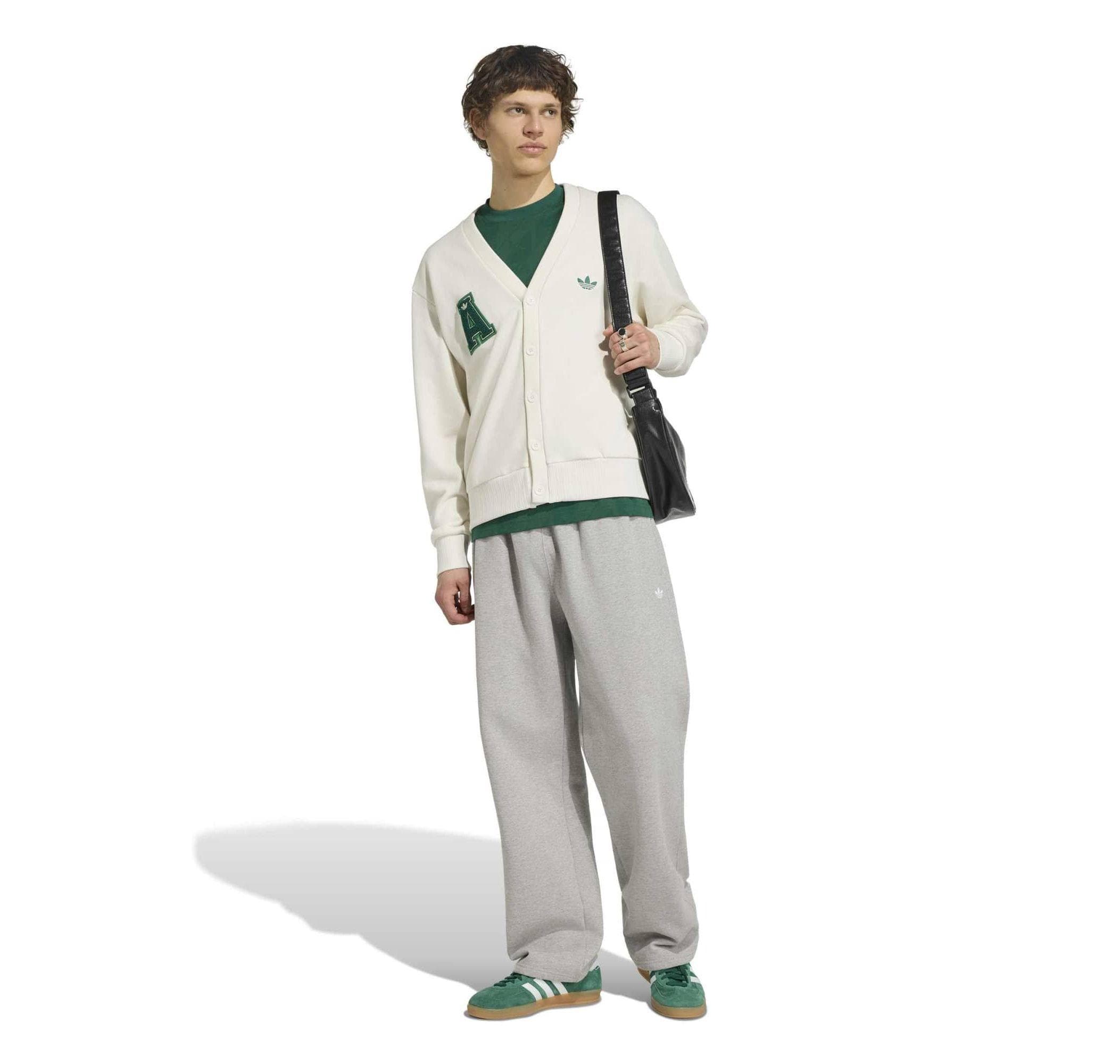adidas adidas Varsıty Cardıga Erkek Ceket Beyaz - 5