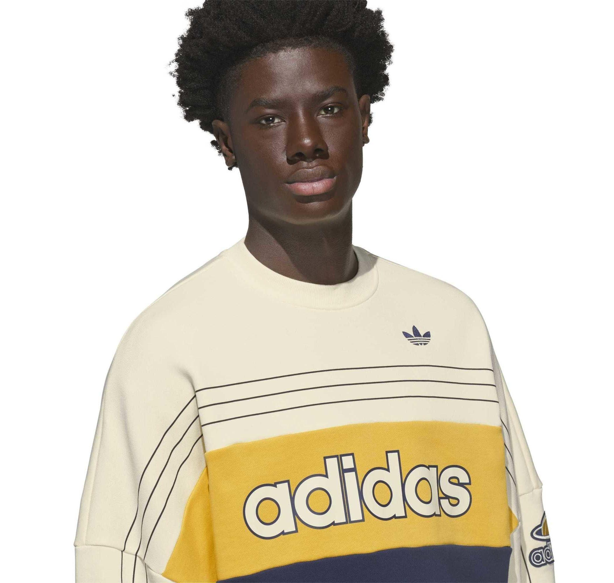 adidas adidas Varsıty Crew Erkek Sweatshirt Krem - 3