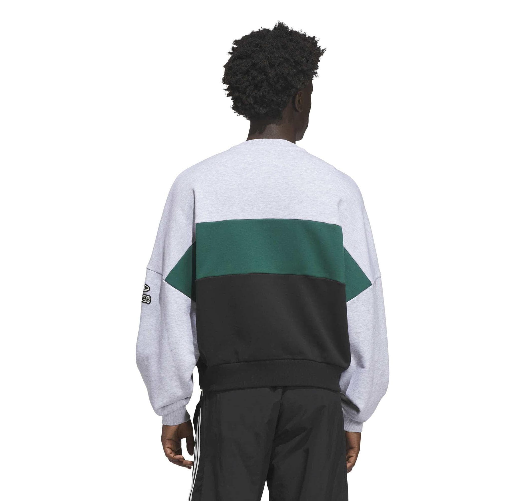 adidas adidas Varsıty Crew Erkek Sweatshirt Gri - 2