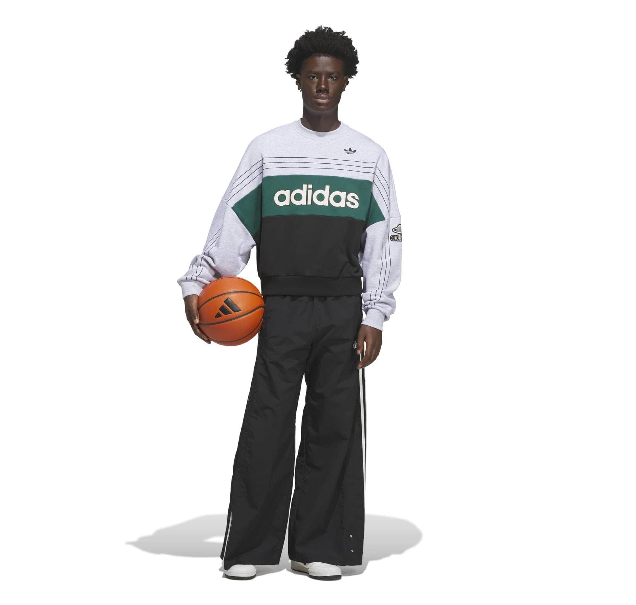 adidas adidas Varsıty Crew Erkek Sweatshirt Gri - 4