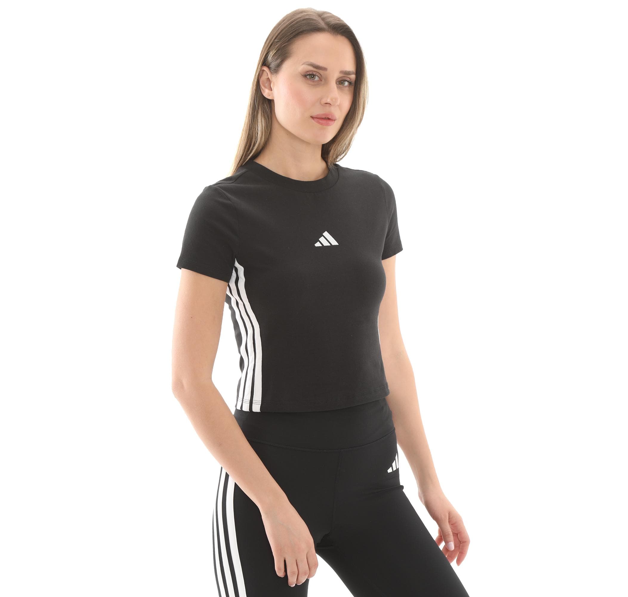 adidas adidas W 3S Sj Baby T Kadın T-Shirt Siyah - 3