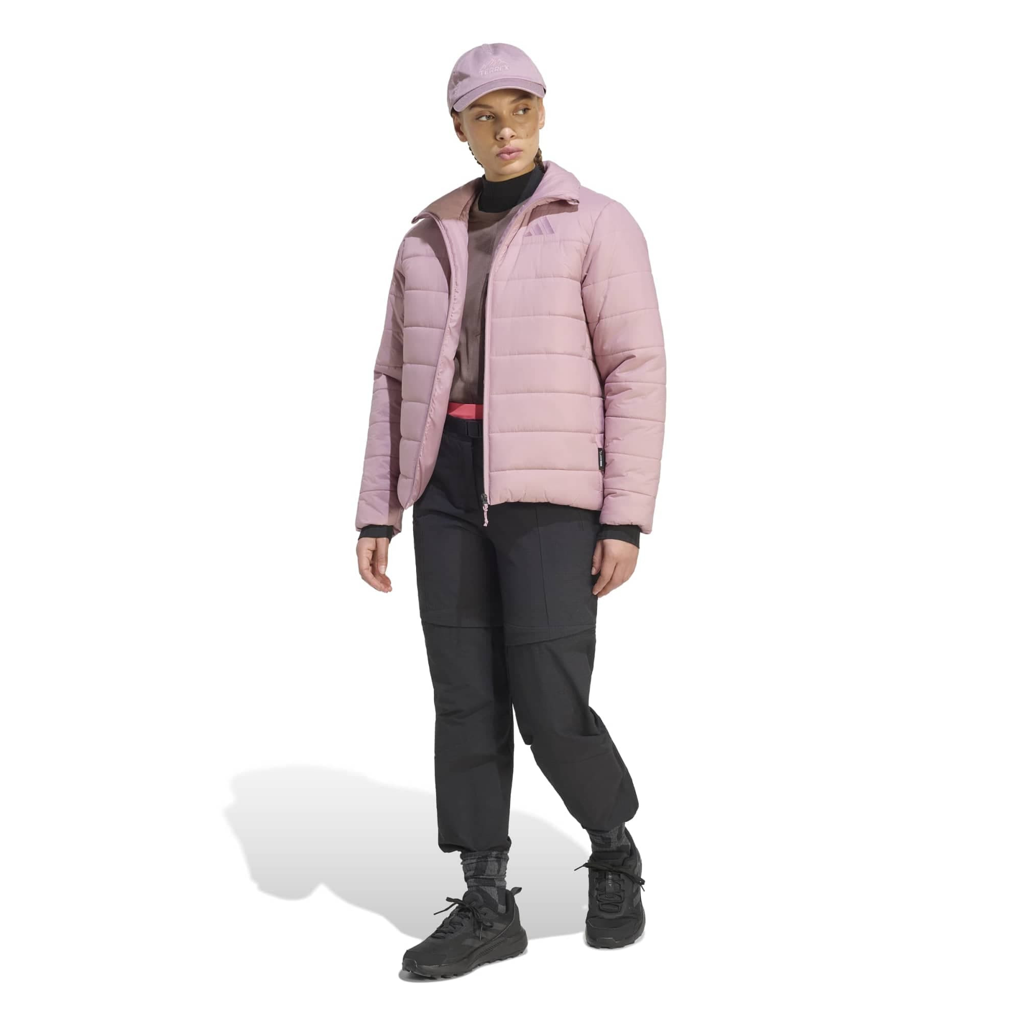 adidas adidas W Mt Ess Pad J Kadın Mont Pembe - 4