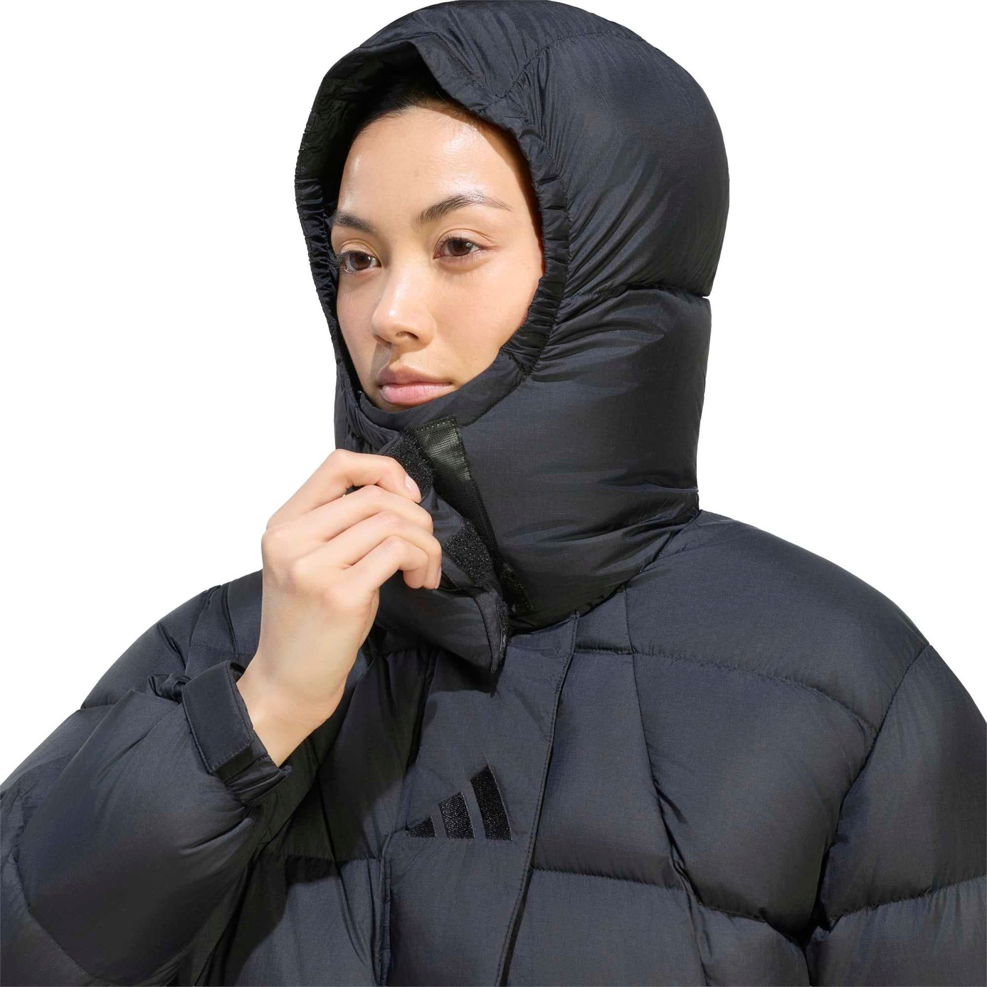 adidas adidas W Xpl Puffer J Kadın Mont Siyah - 4