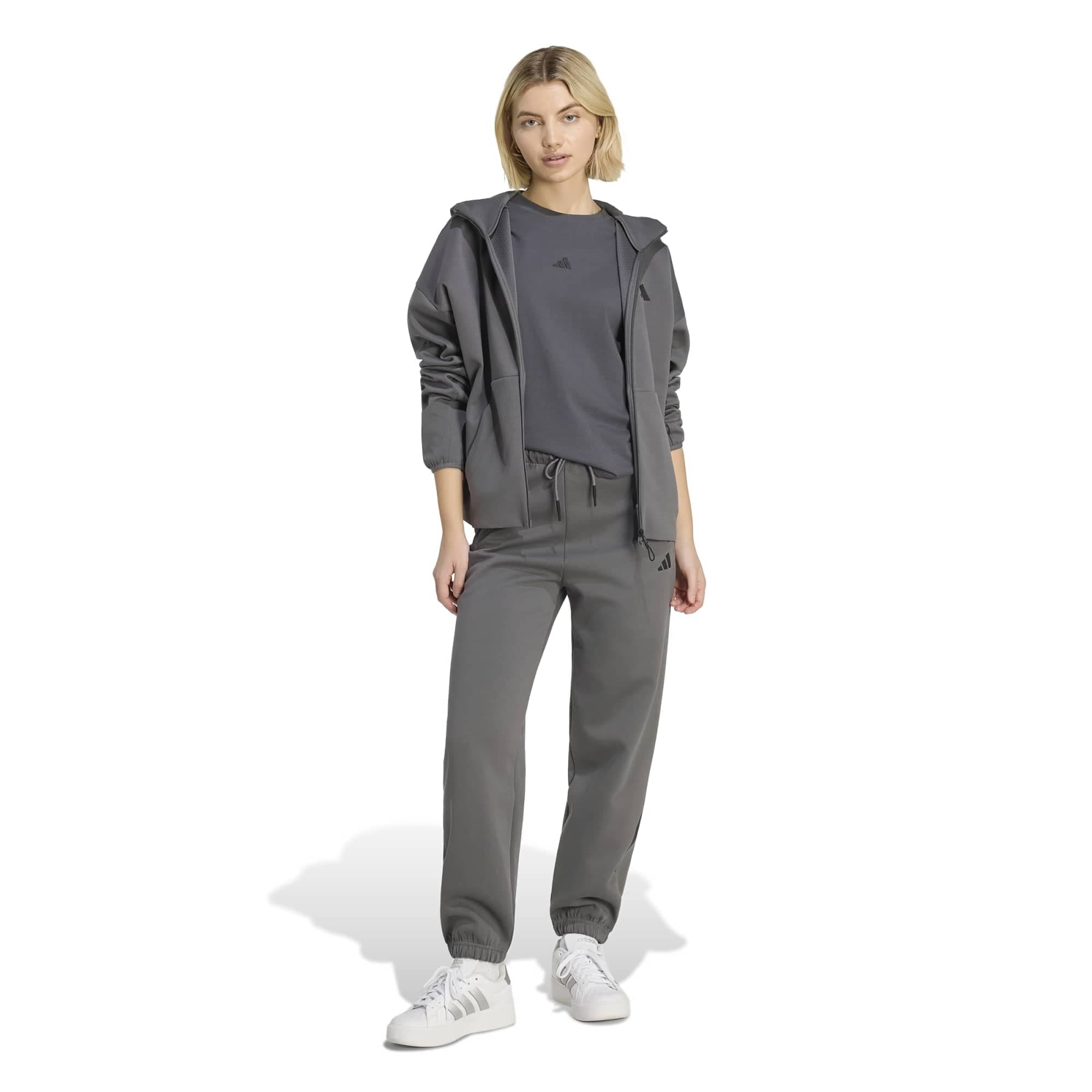 adidas adidas W Z.n.e. Fz Kadın Ceket Gri - 5