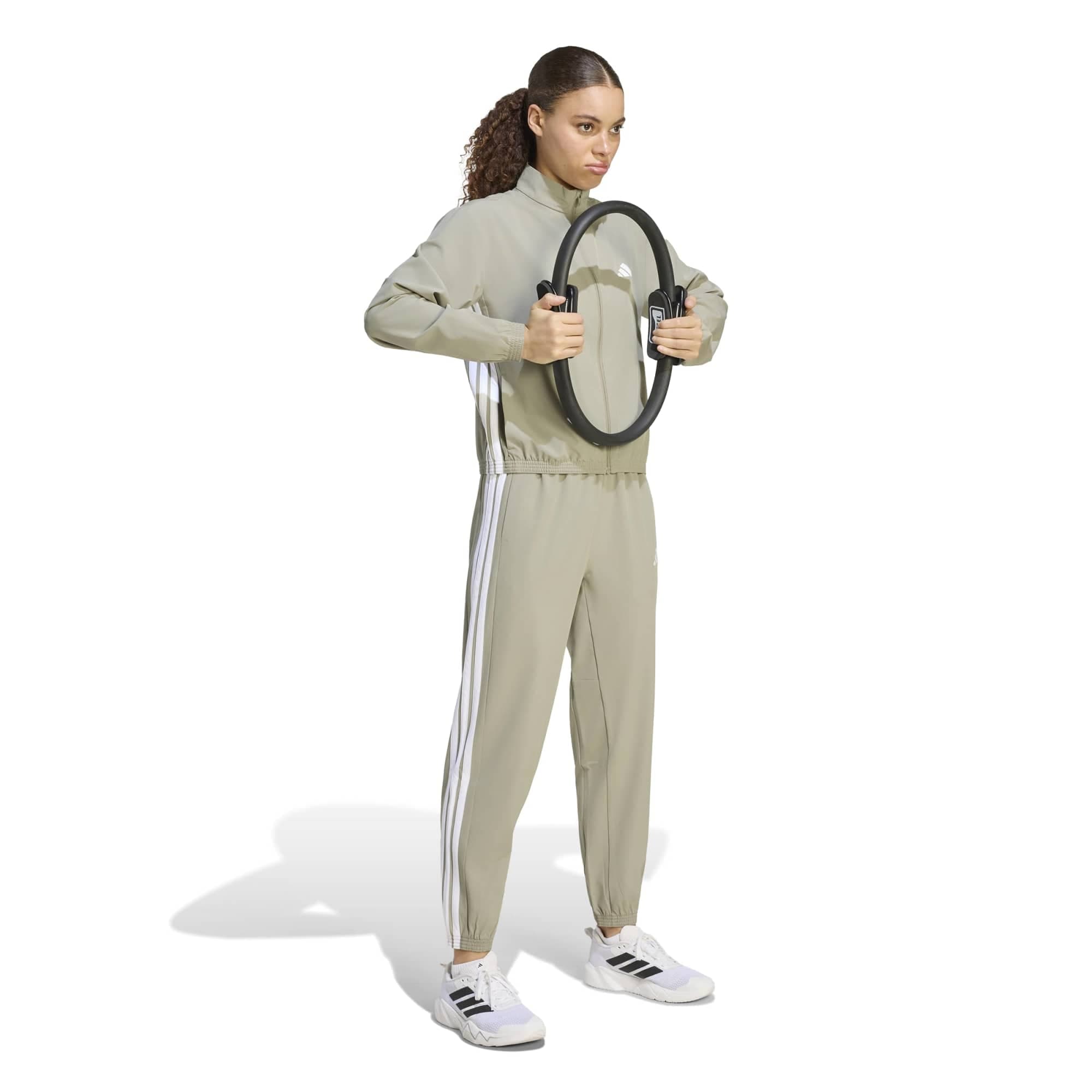 adidas adidas We 3S Woven Jkt Kadın Ceket Haki - 3