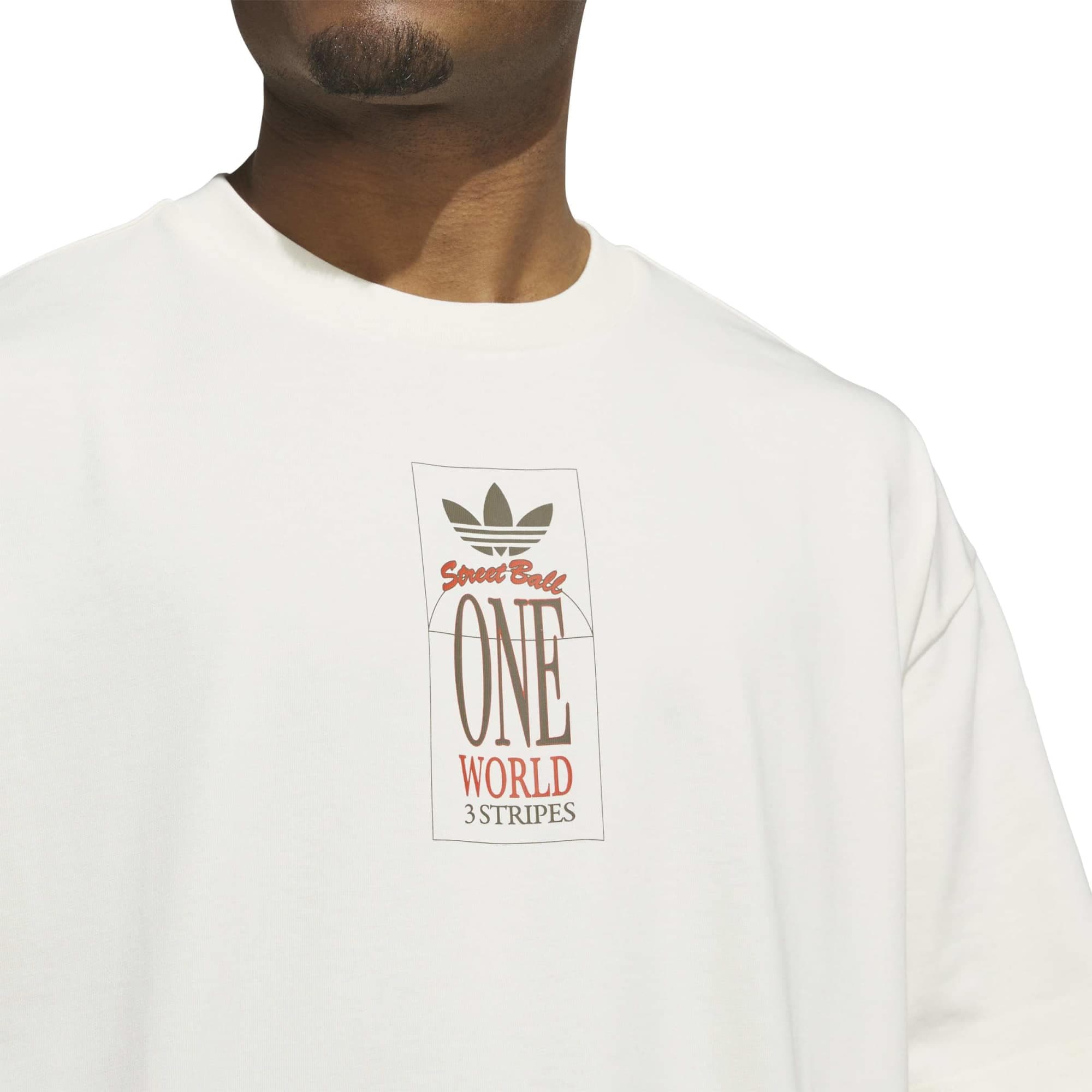 adidas adidas Wt Gfx Tee Erkek T-Shirt Krem - 4