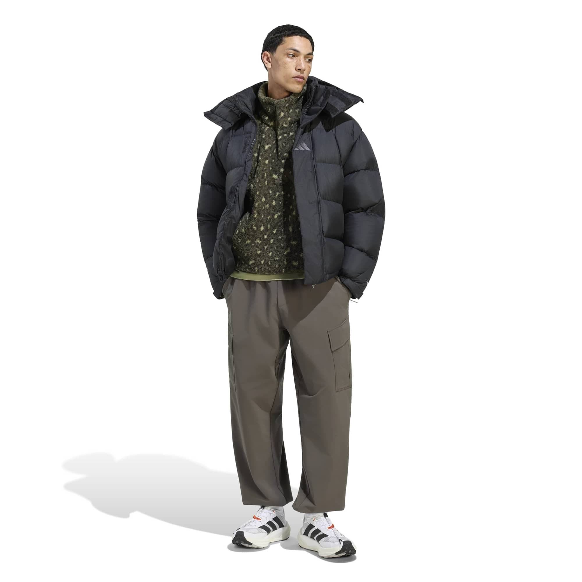 adidas adidas Xpl Puffer Jkt Erkek Mont Siyah - 4