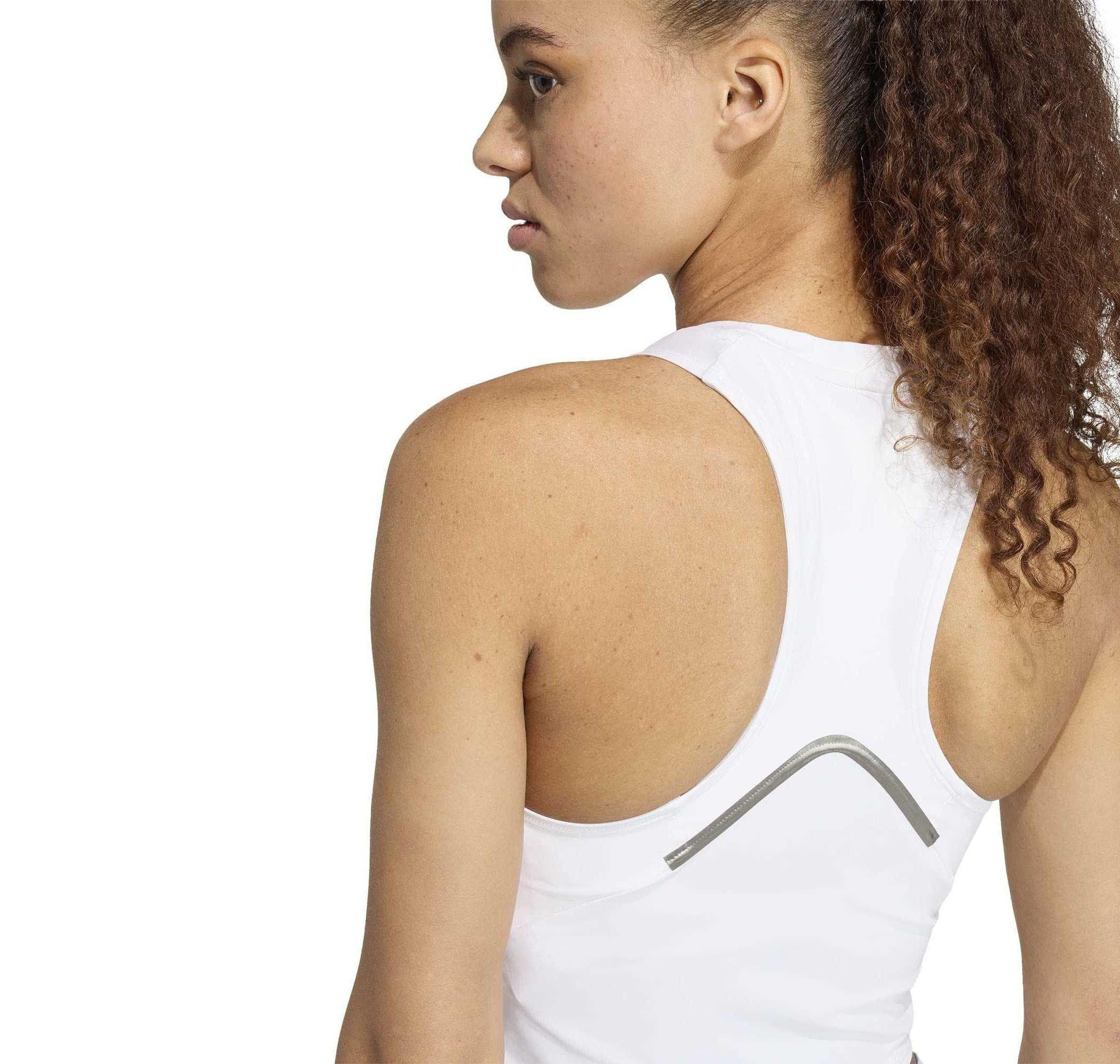 adidas adidas Y-Tank Pro Kadın Büstiyer Beyaz - 2