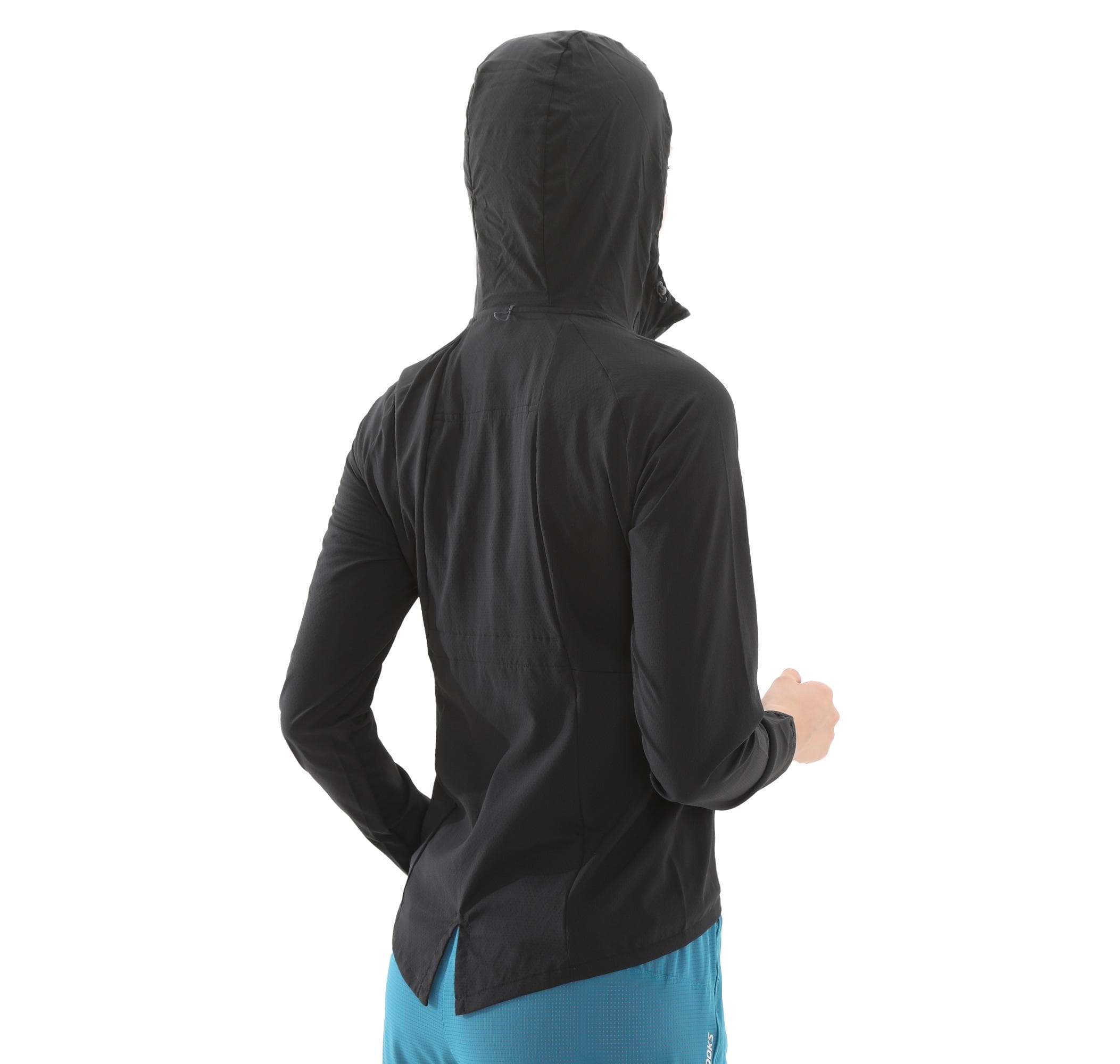 Brooks Brooks Canopy Jacket Kadın Yağmurluk-Rüzgarlık Siyah - 5