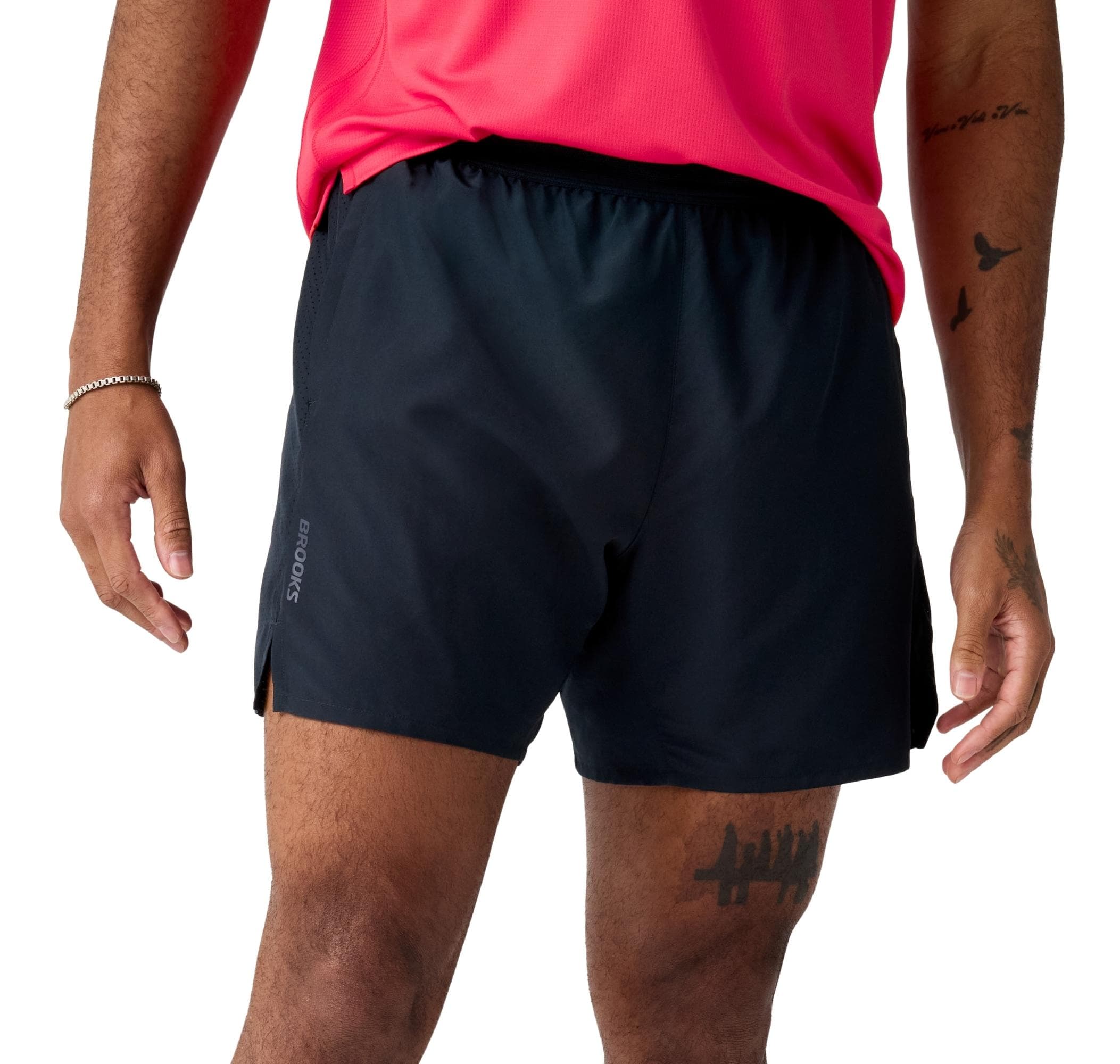 Brooks Brooks Dash 2-In-1 Short Erkek Şort Ve Kapri Siyah