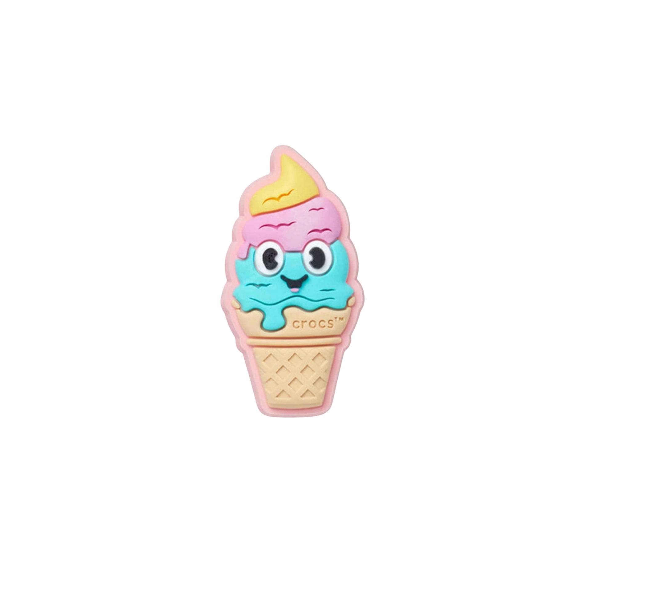 Crocs Crocs Ice Cream Cone With Smile Jibbitz Pembe