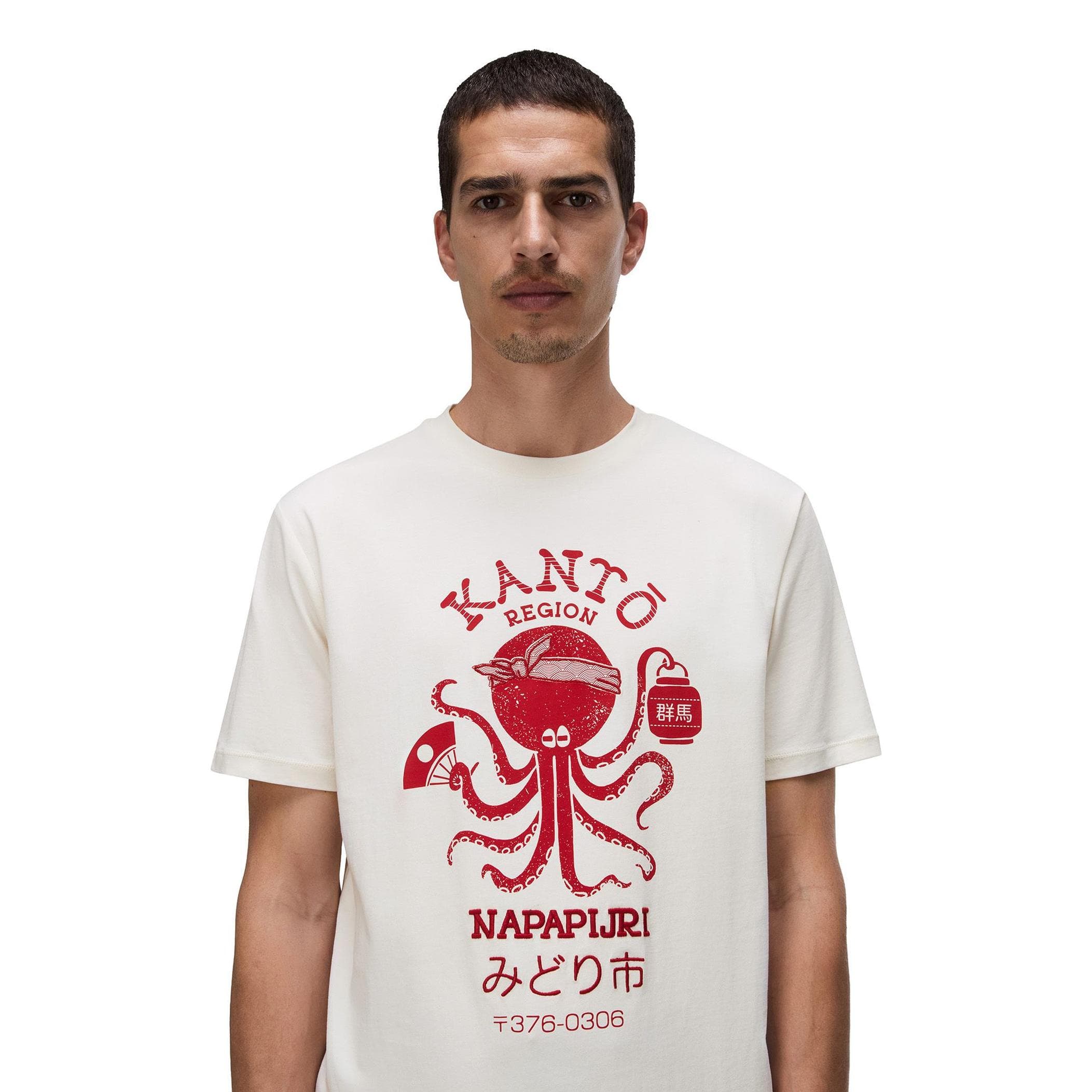 Napapijri Napapijri S-Sunda Ss Erkek T-Shirt Beyaz - 3