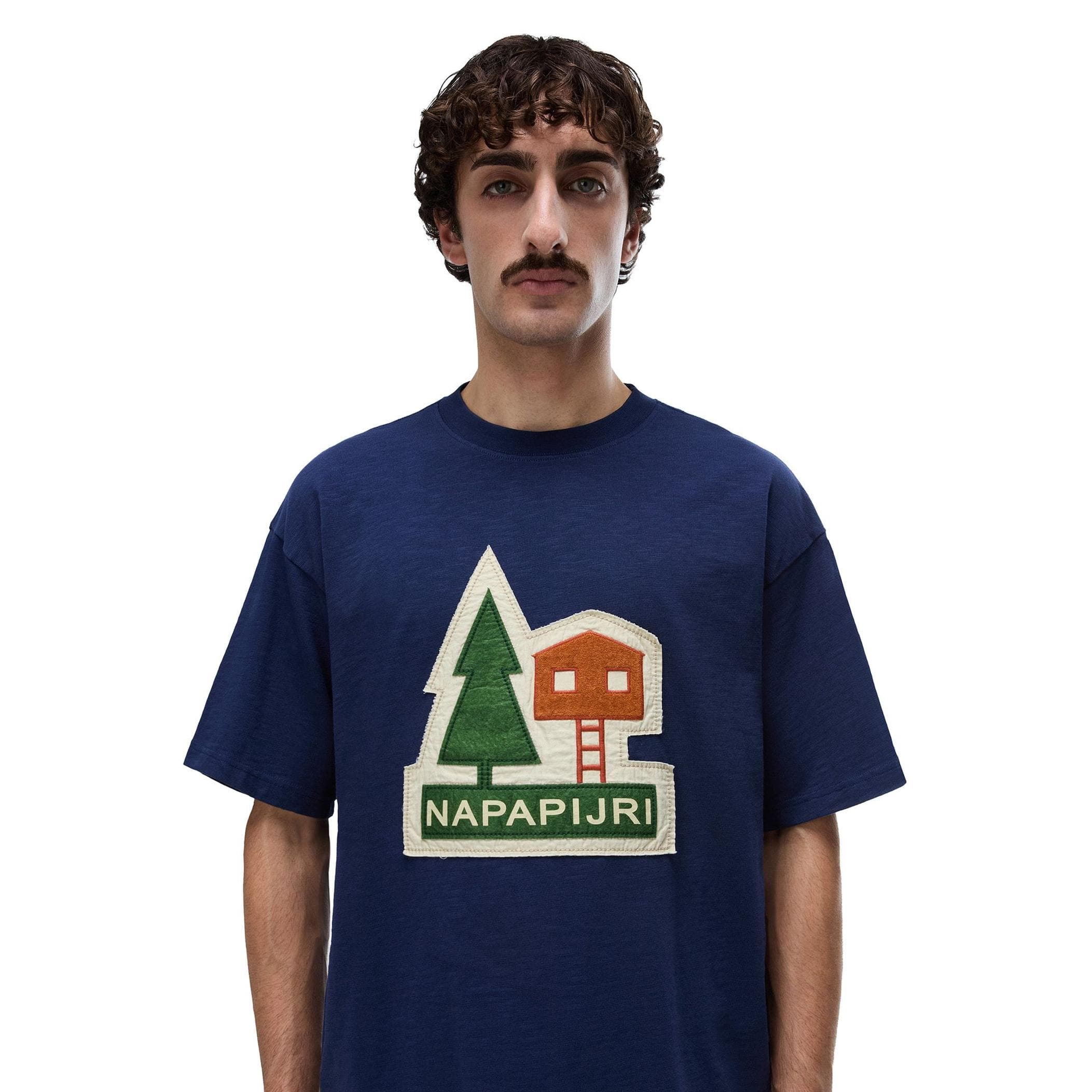 Napapijri Napapijri S-Trahus Ss Erkek T-Shirt Mavi - 3