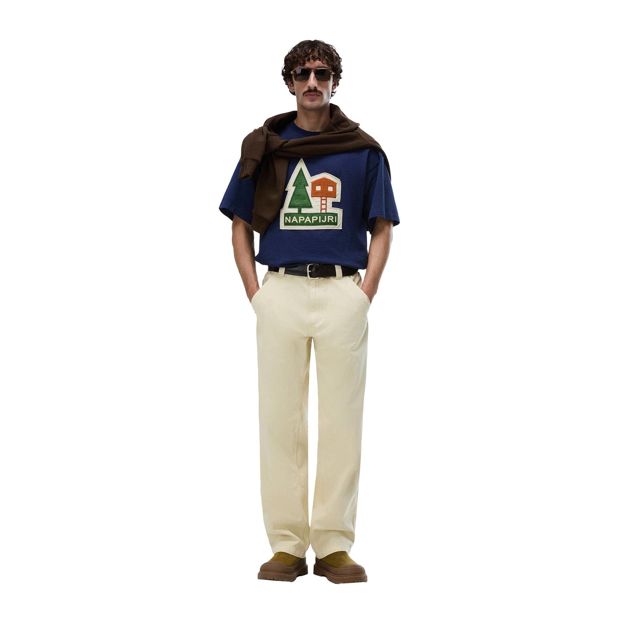 Napapijri Napapijri S-Trahus Ss Erkek T-Shirt Mavi - 4