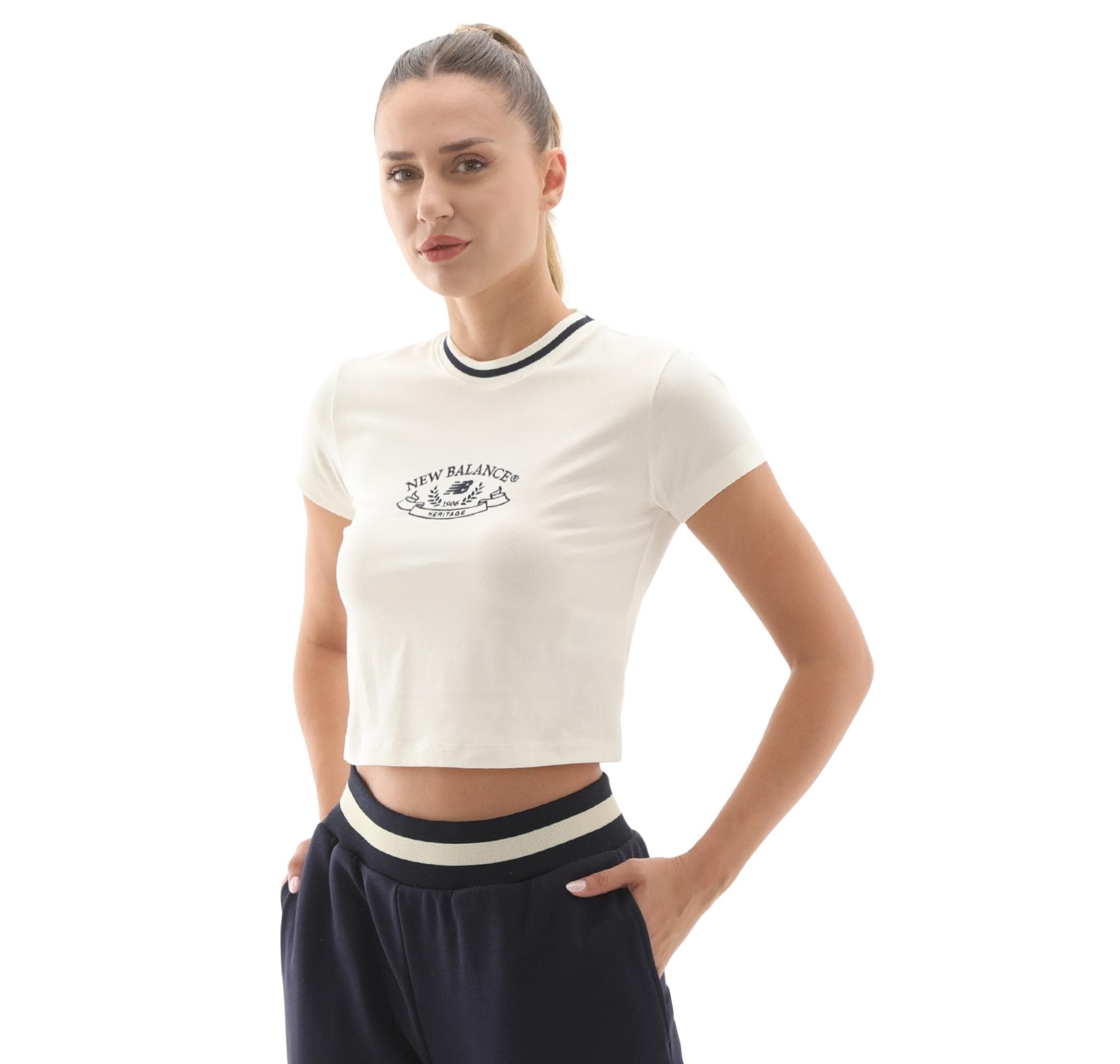 New Balance New Balance 3501 Kadın T-Shirt Beyaz - 2