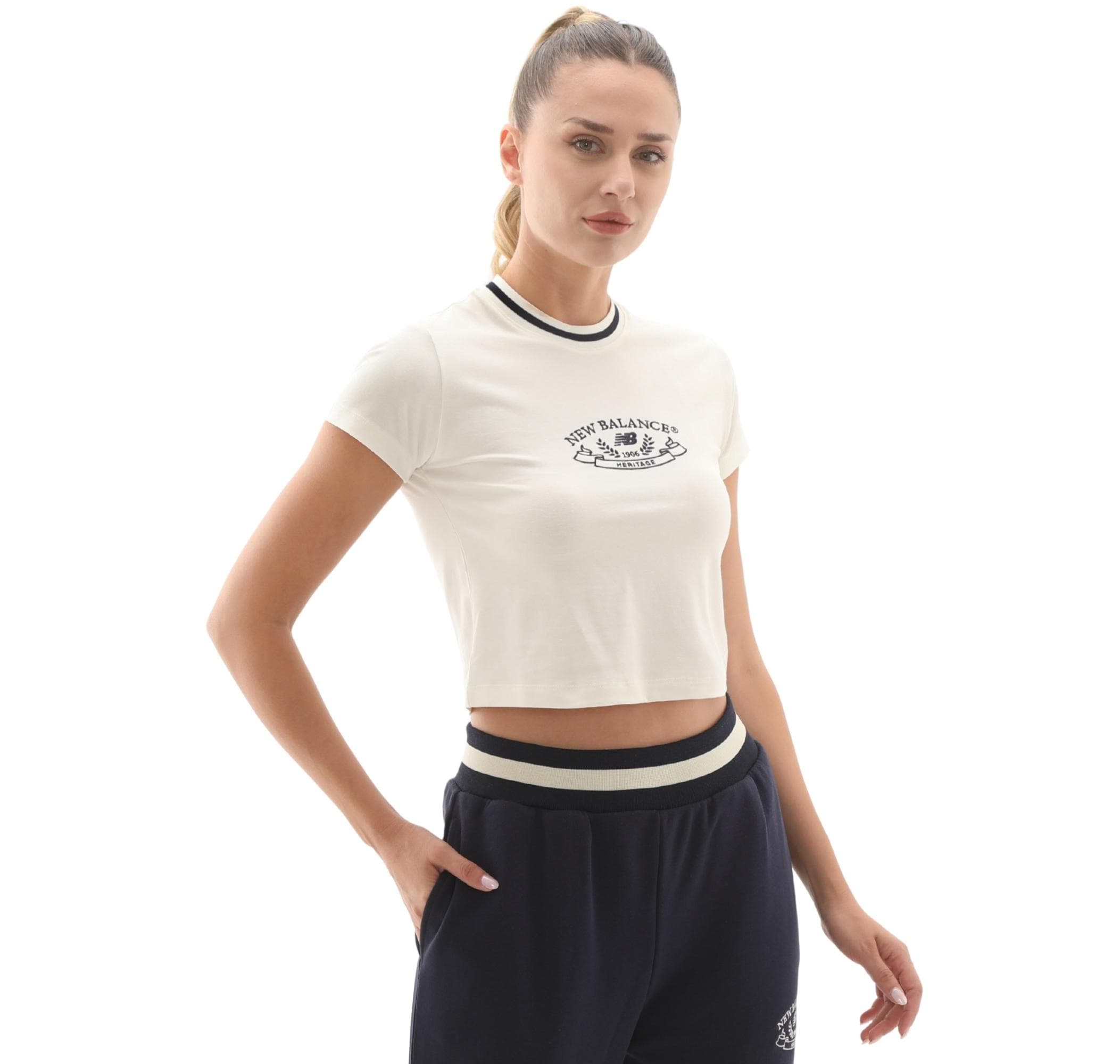 New Balance New Balance 3501 Kadın T-Shirt Beyaz - 3