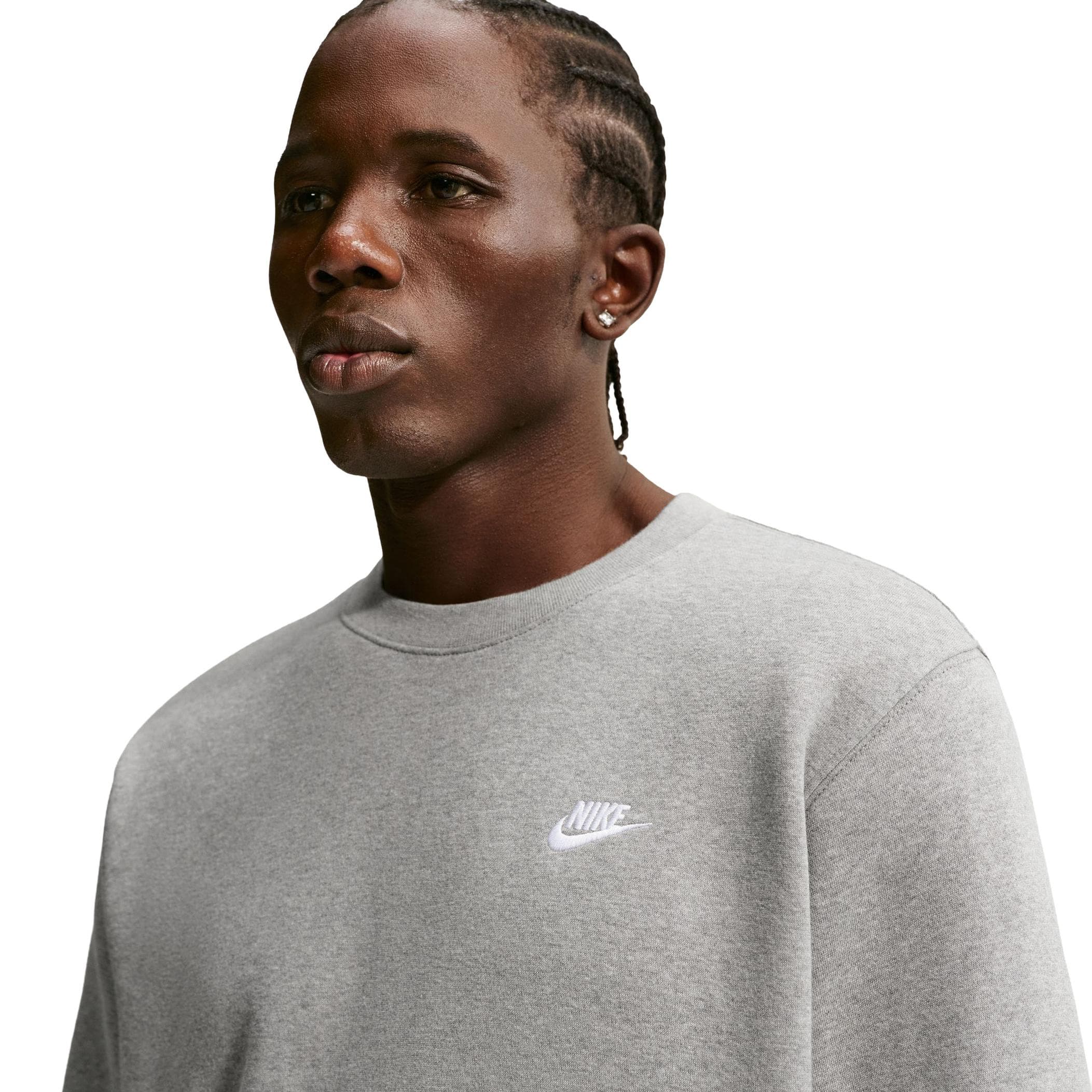 Nike Nike Club Erkek Sweatshirt Gri - 3