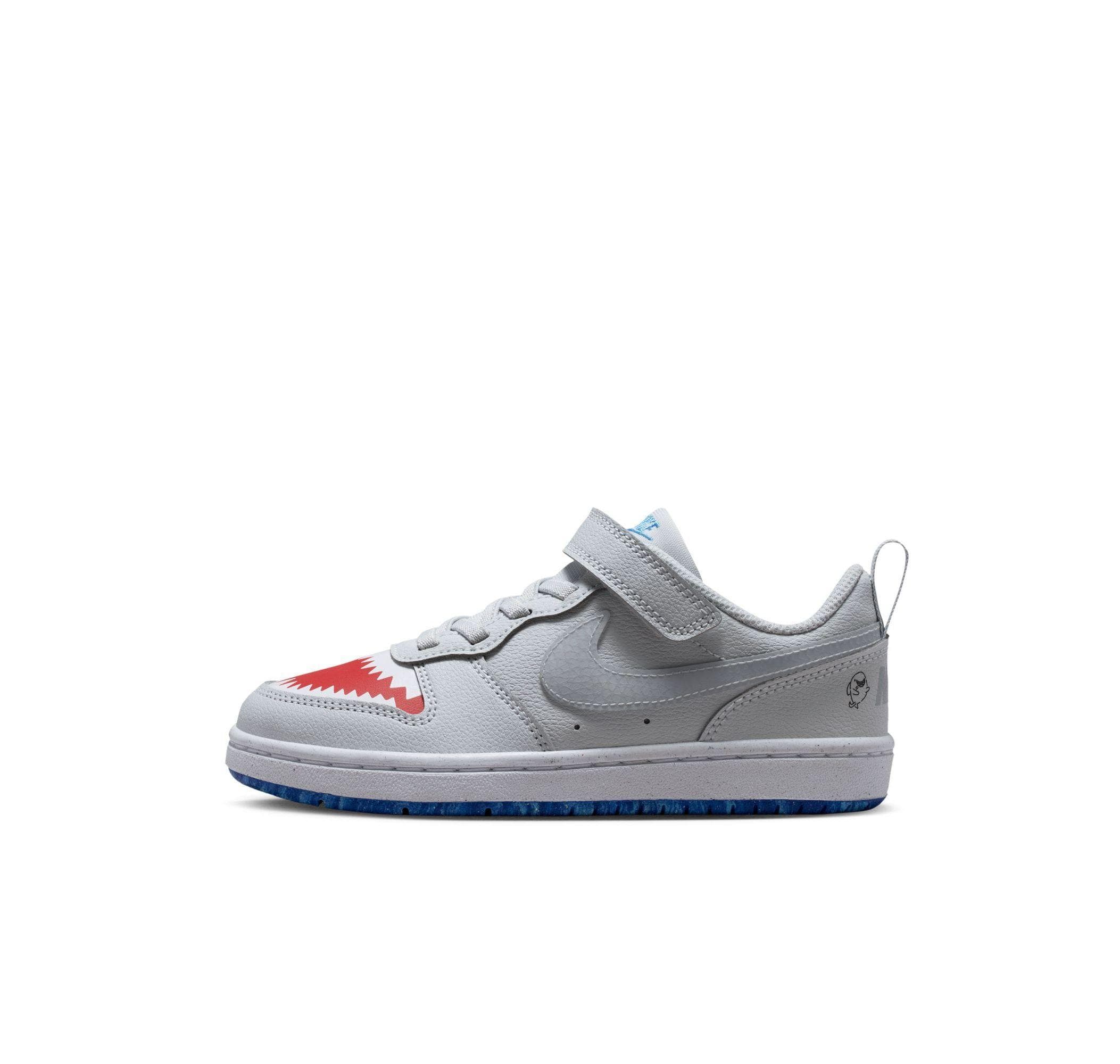 Nike Nike Court Borough Çocuk Spor Ayakkabı Gri - 5