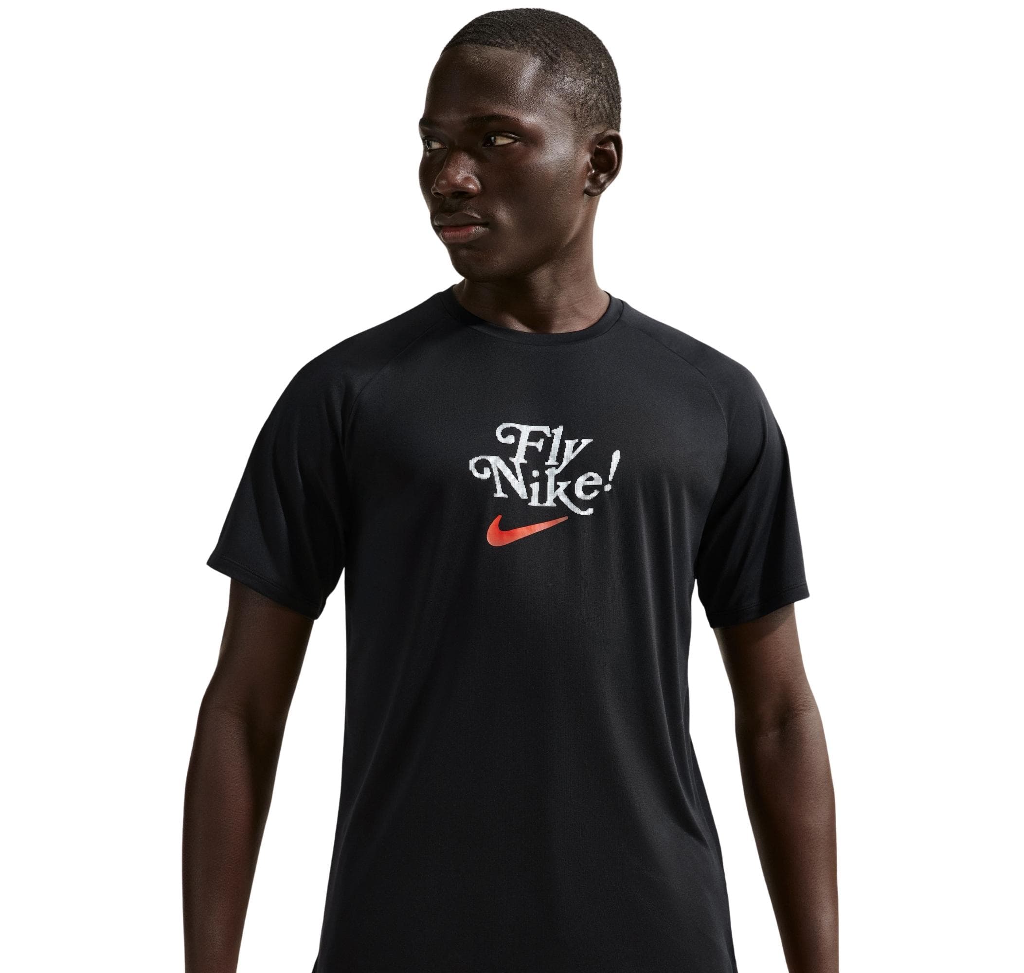 Nike Nike M Nk Dfadv Fly Strıde Ss Erkek T-Shirt Siyah - 3