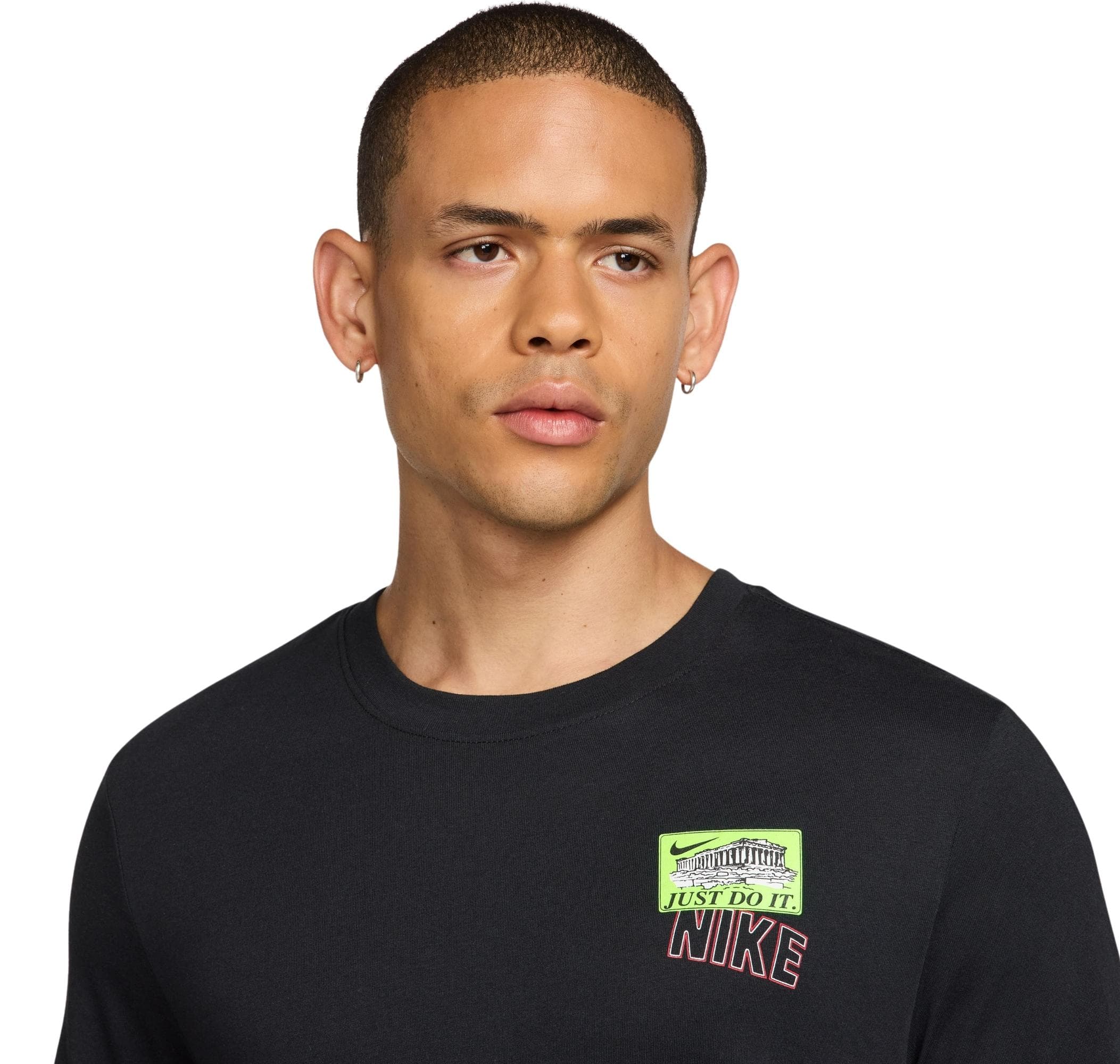 Nike Nike M Nk Tee Std Traın Stıckers Erkek T-Shirt Siyah - 3