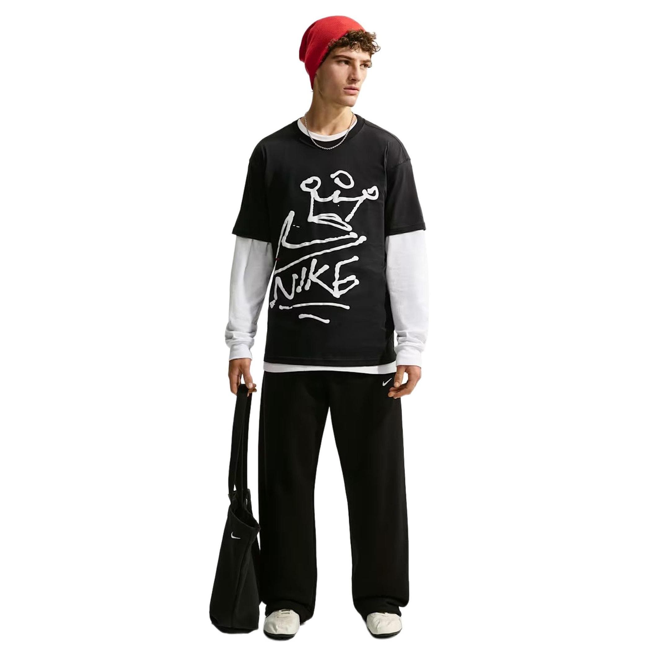 Nike Nike M Nsw Tee Lse Crown Erkek T-Shirt Siyah - 4