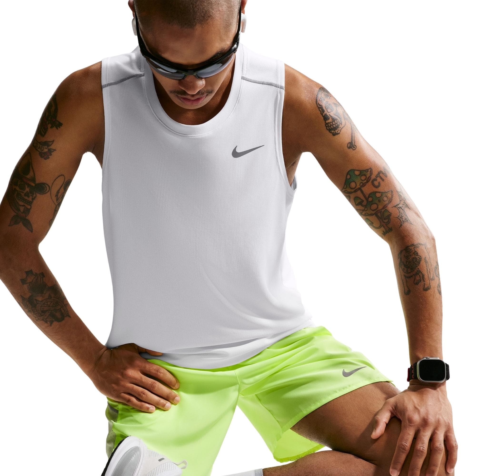 Nike Nike Miler Erkek T-Shirt Beyaz - 2