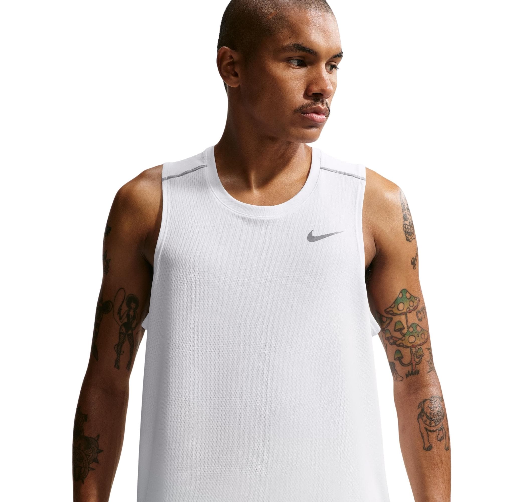 Nike Nike Miler Erkek T-Shirt Beyaz - 4