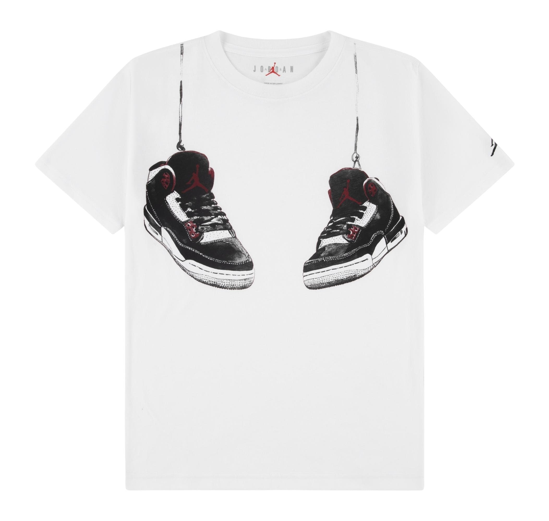 Jordan Nike Performans Jdb Aj3  Shoe Strıngs Çocuk T-Shirt Beyaz