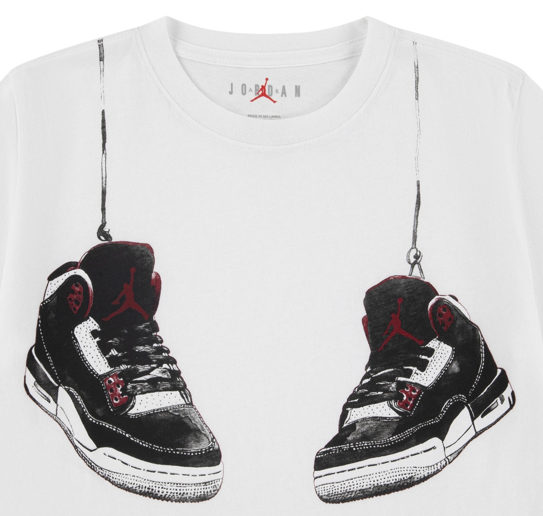 Jordan Nike Performans Jdb Aj3  Shoe Strıngs Çocuk T-Shirt Beyaz - 3