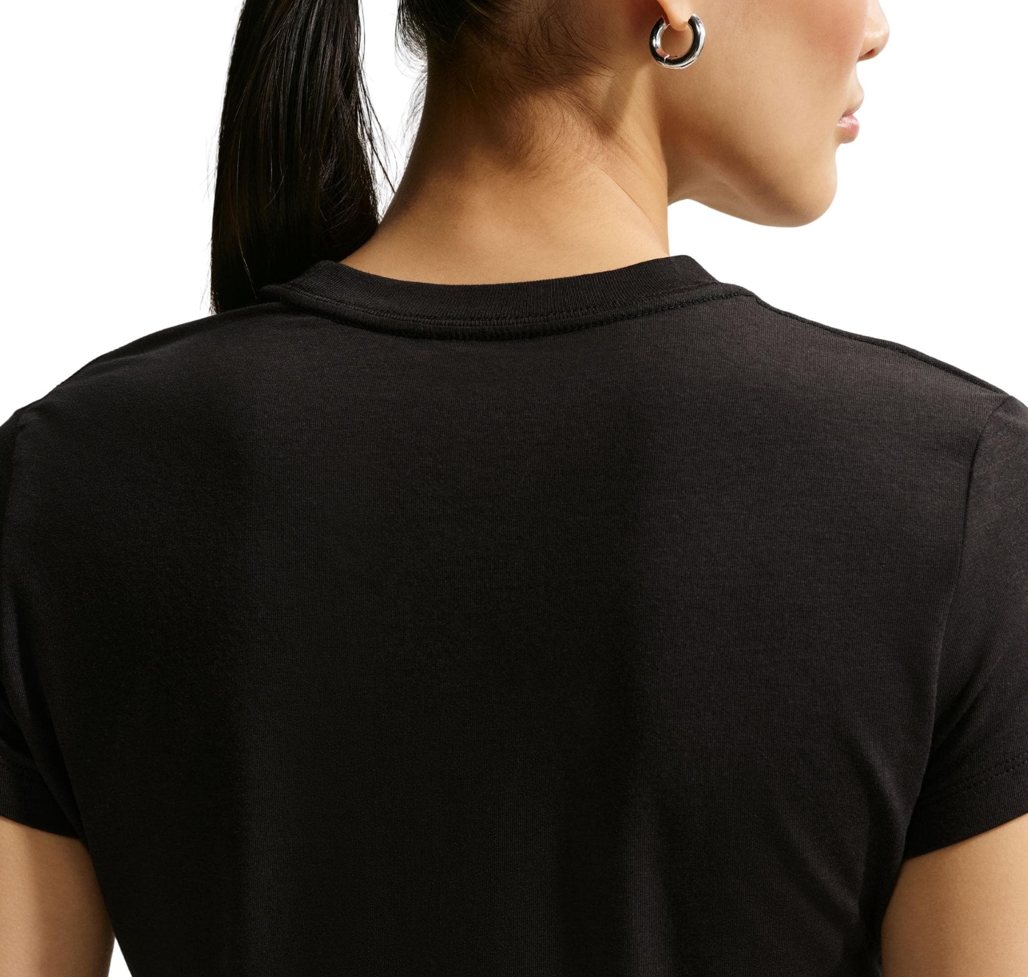 Nike Nike Sportswear Chill Knit Kadın T-Shirt Siyah - 5