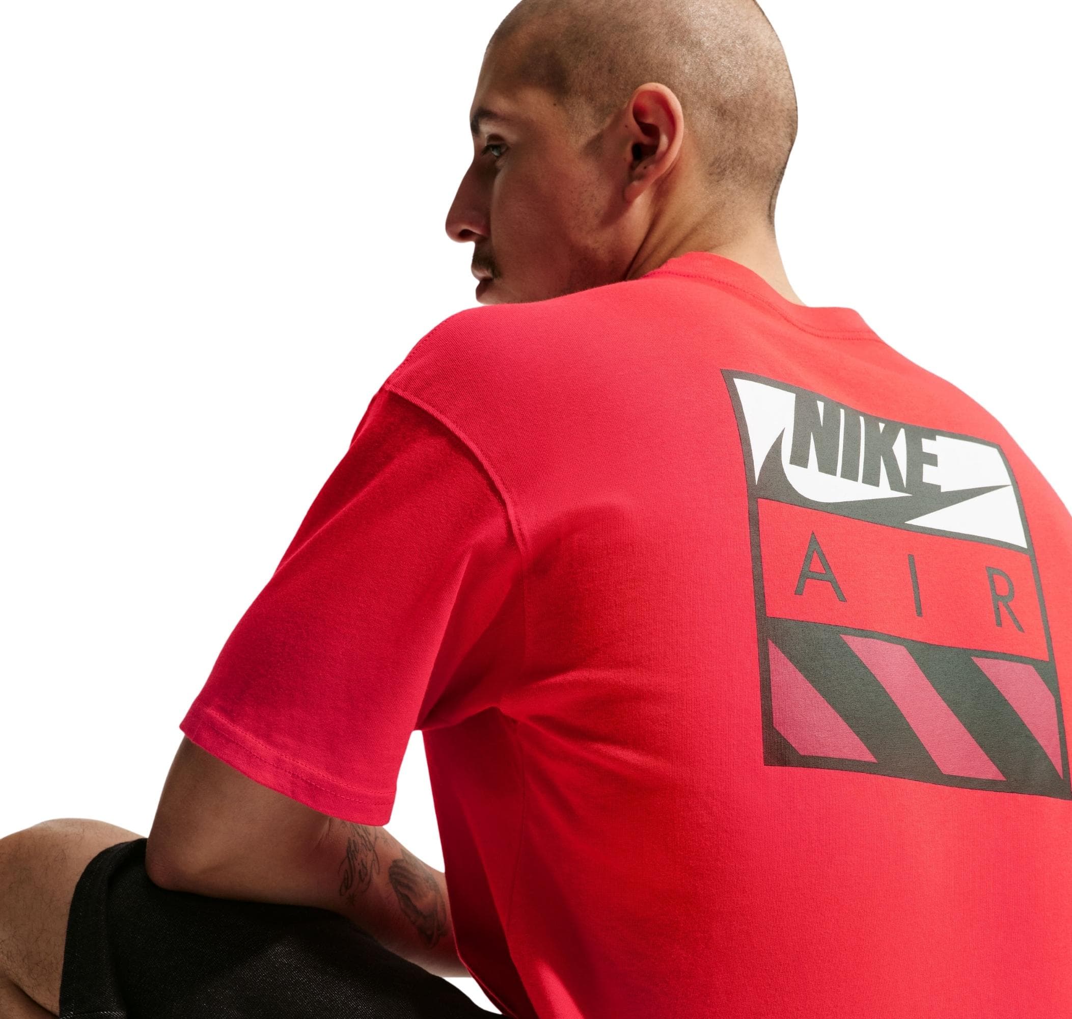 Nike Nike U Nsw Tee Lse Aır Box Erkek T-Shirt Kırmızı - 4