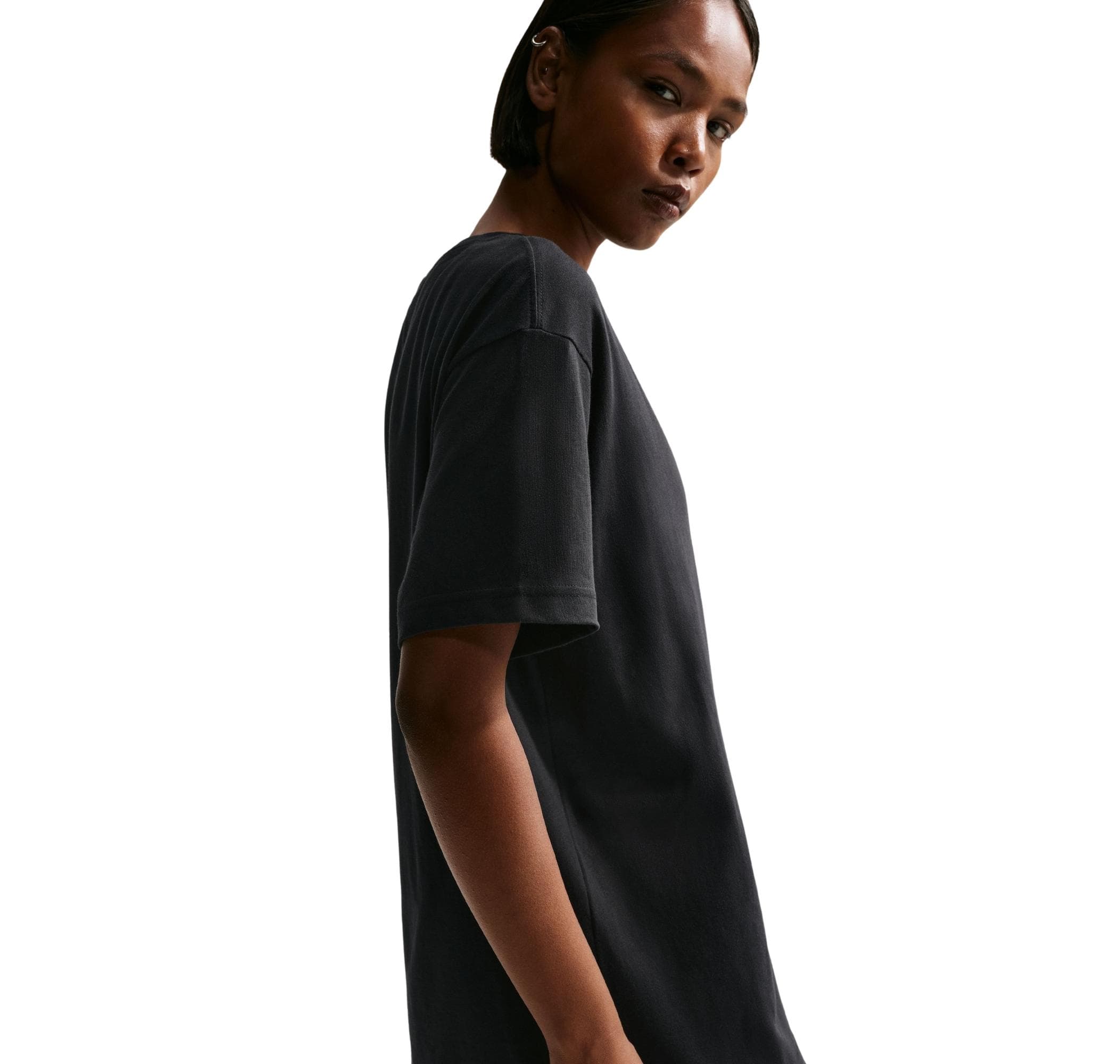 Nike Nike W Nsw Classıc Ss Tee Kadın T-Shirt Siyah - 3
