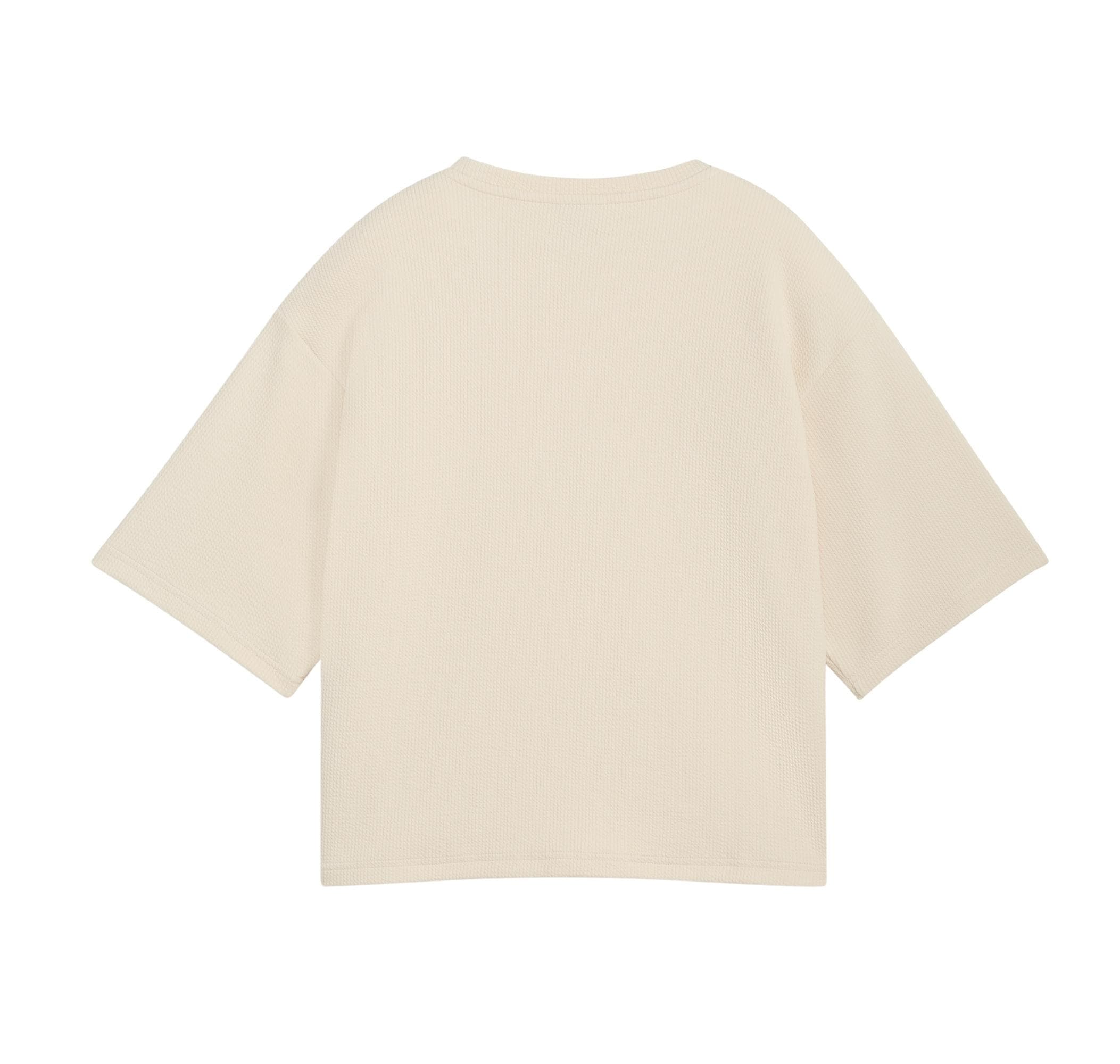 Puma Puma Ess Elevated Tee Kadın T-Shirt Bej - 2
