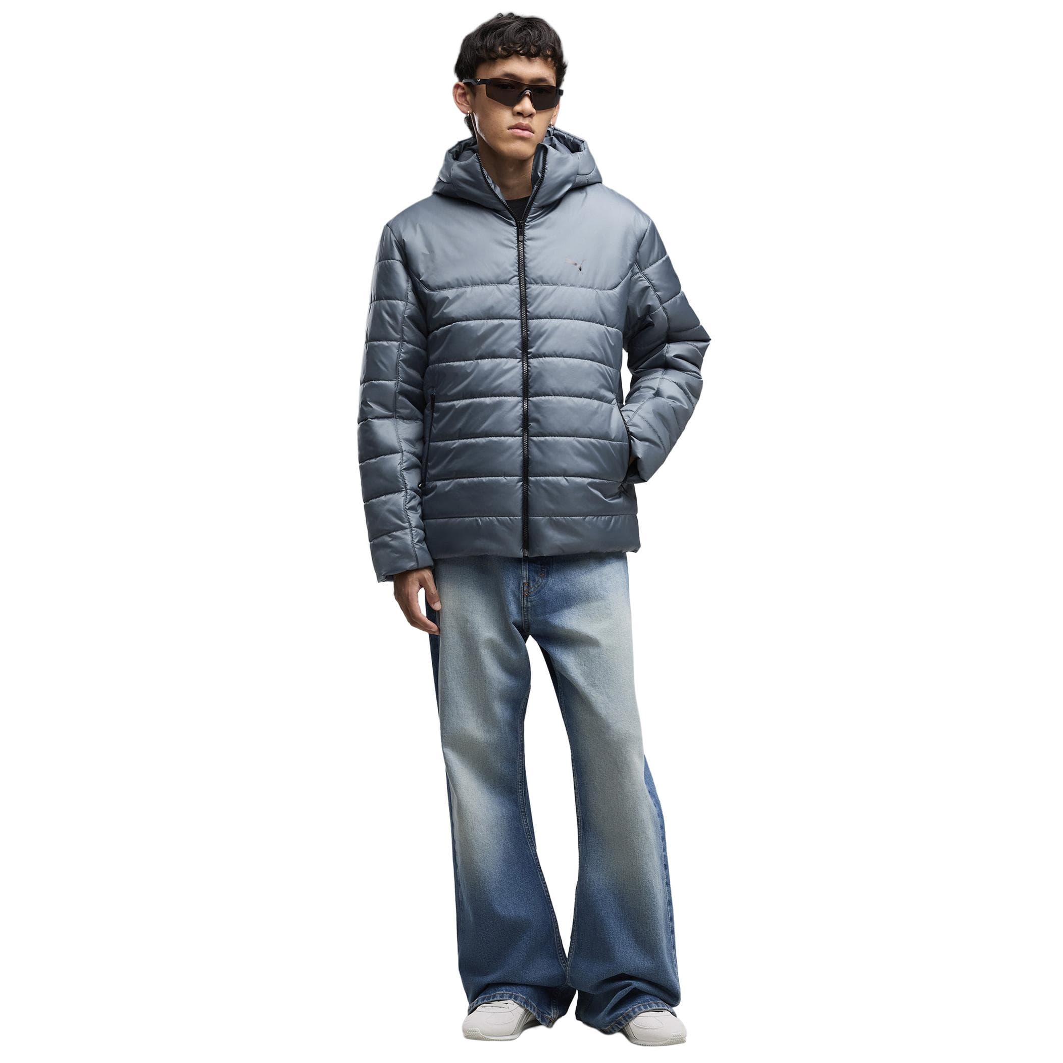 Puma Puma Ess Hooded Padded Jacket Erkek Mont Haki - 3