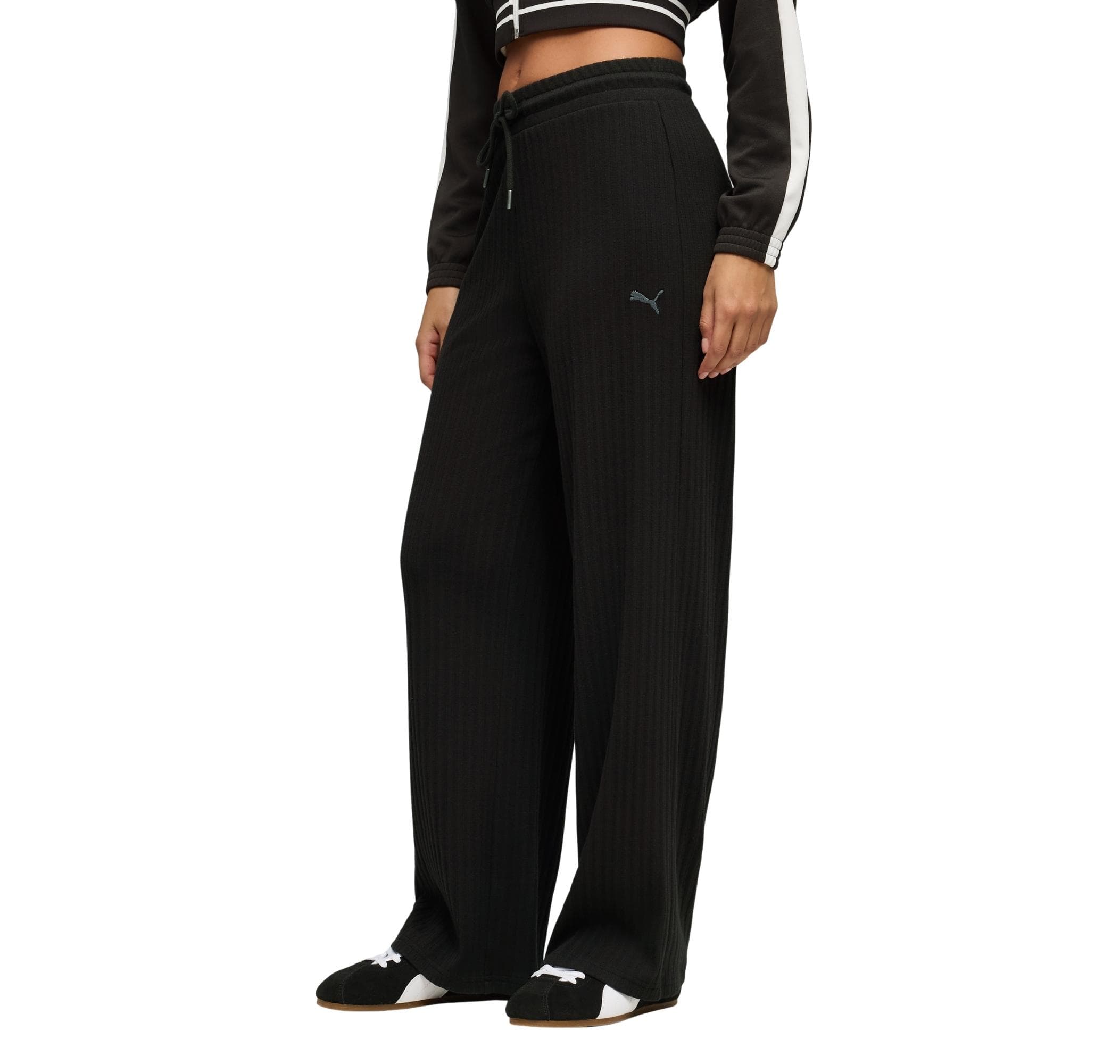 Puma Puma Her Comfort High-Waist Wide Kadın Eşofman Altı Siyah
