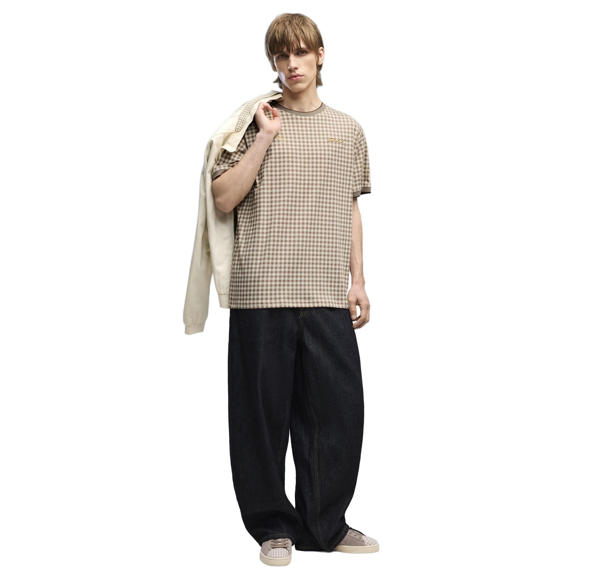 Puma Puma Pl Lifestyle Tee Erkek T-Shirt Bej - 3