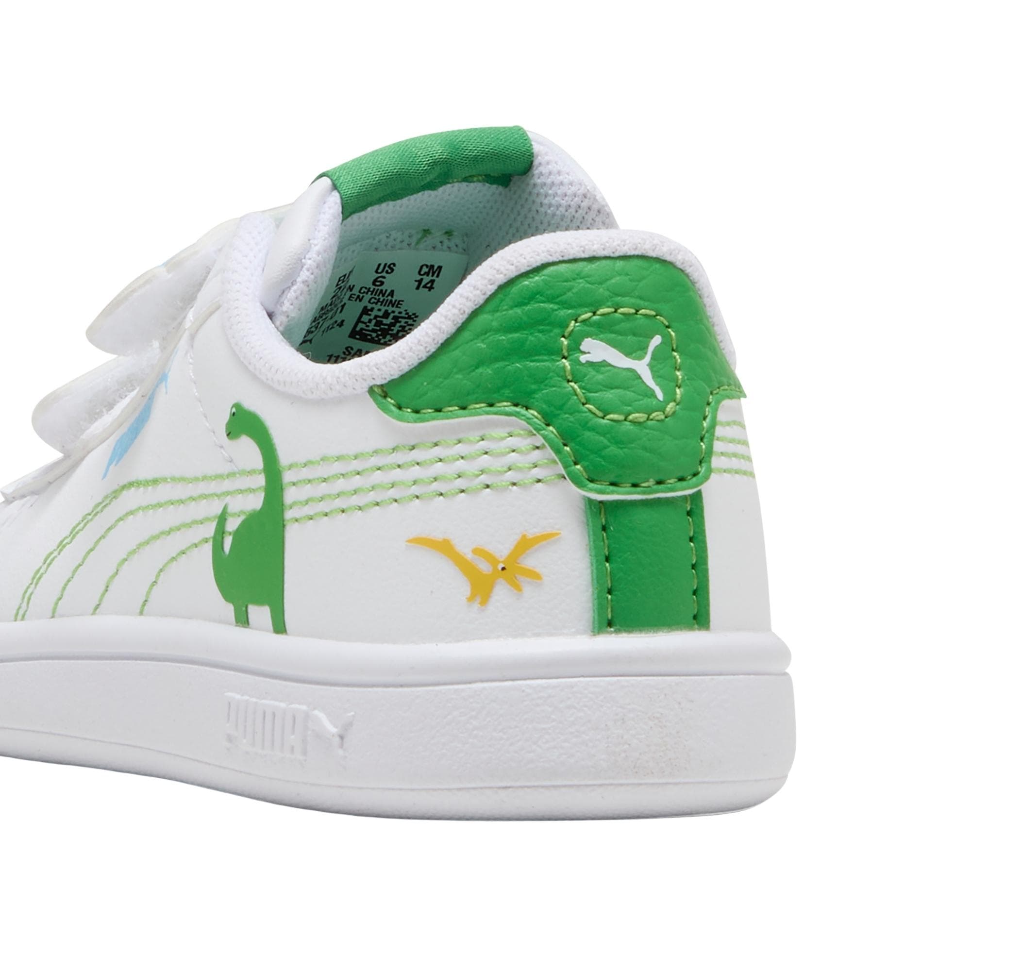 Puma Puma Smash 3.0 Dino V Inf Bebek Spor Ayakkabı Beyaz - 5