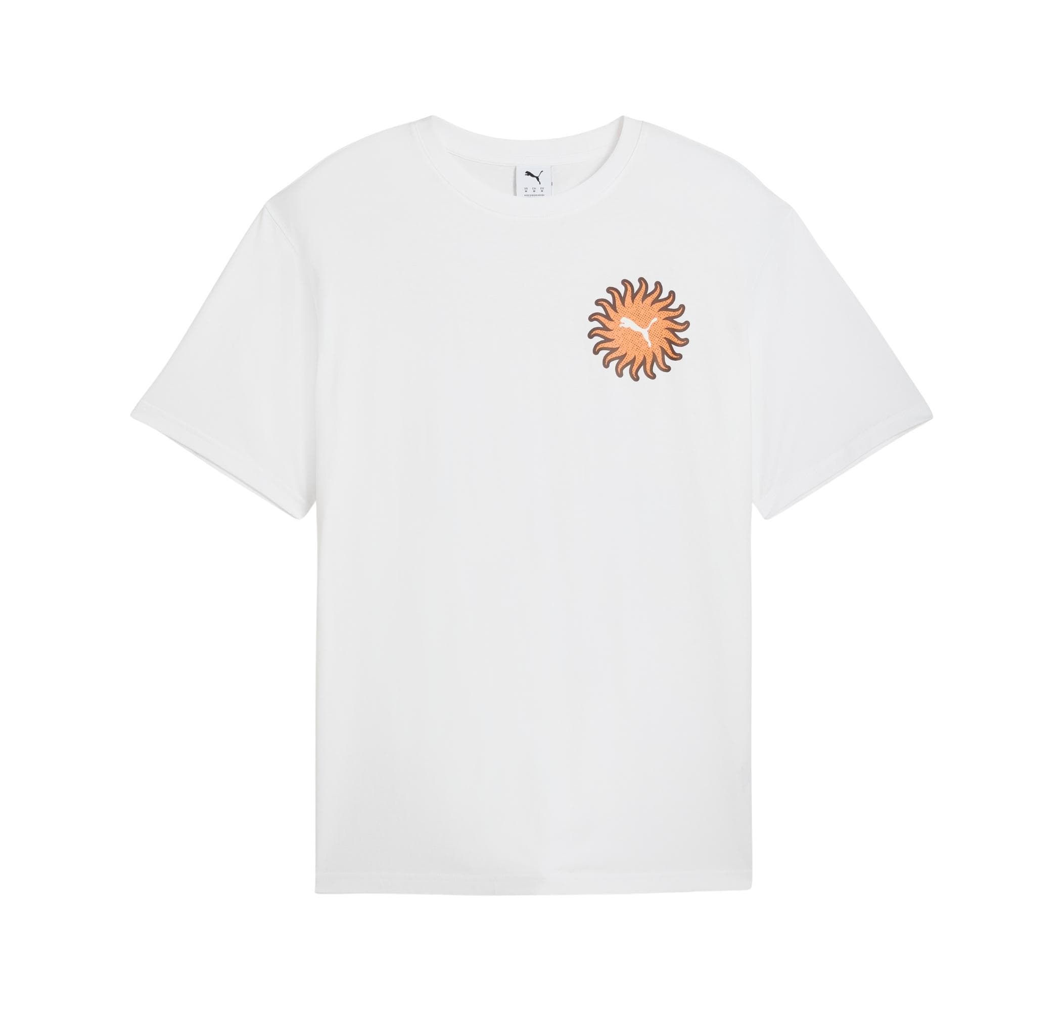 Puma Puma Sunset Drıve Relaxed Tee Erkek T-Shirt Beyaz - 4