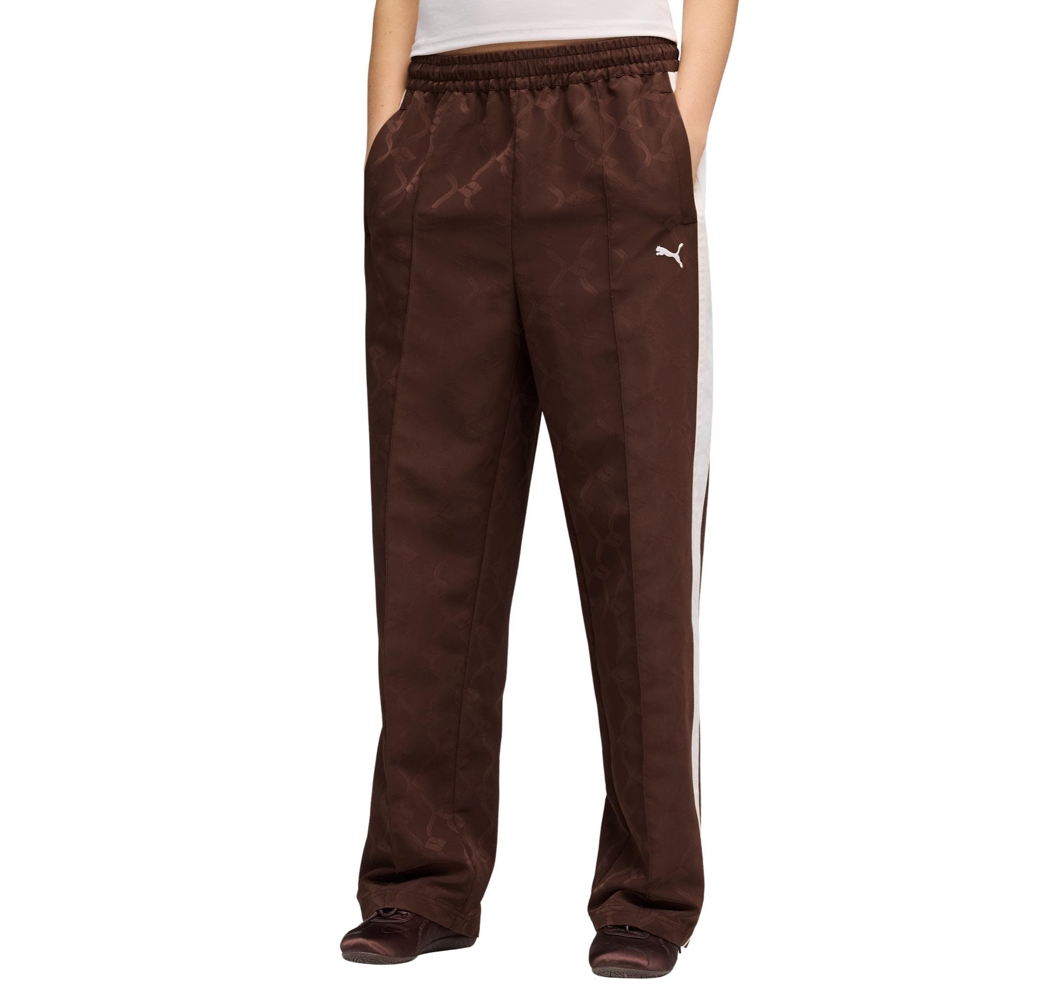 Puma Puma T7 Jacquarded Woven Pants Op Kadın Eşofman Altı Kahve