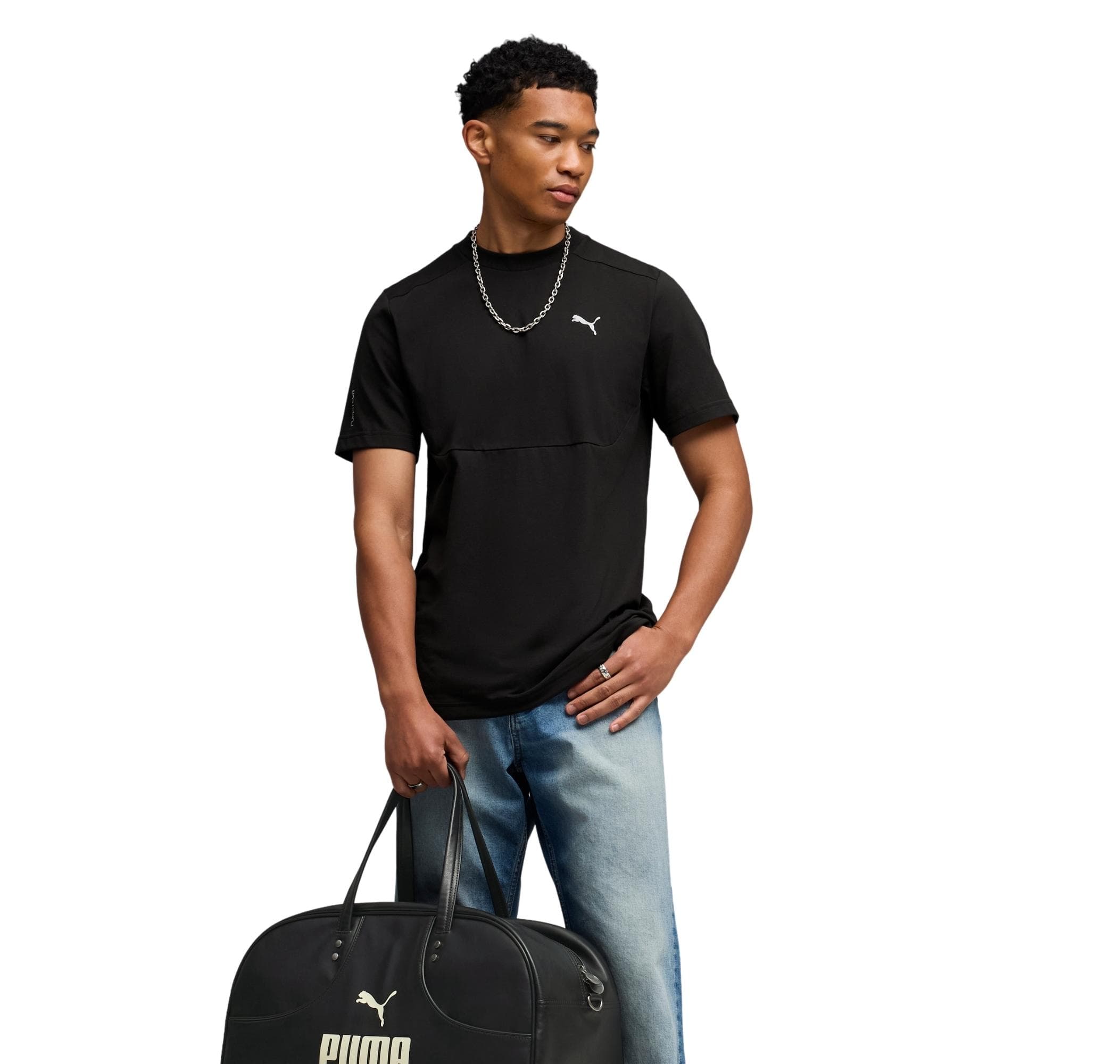 Puma Puma Tech Tee Erkek T-Shirt Siyah - 2