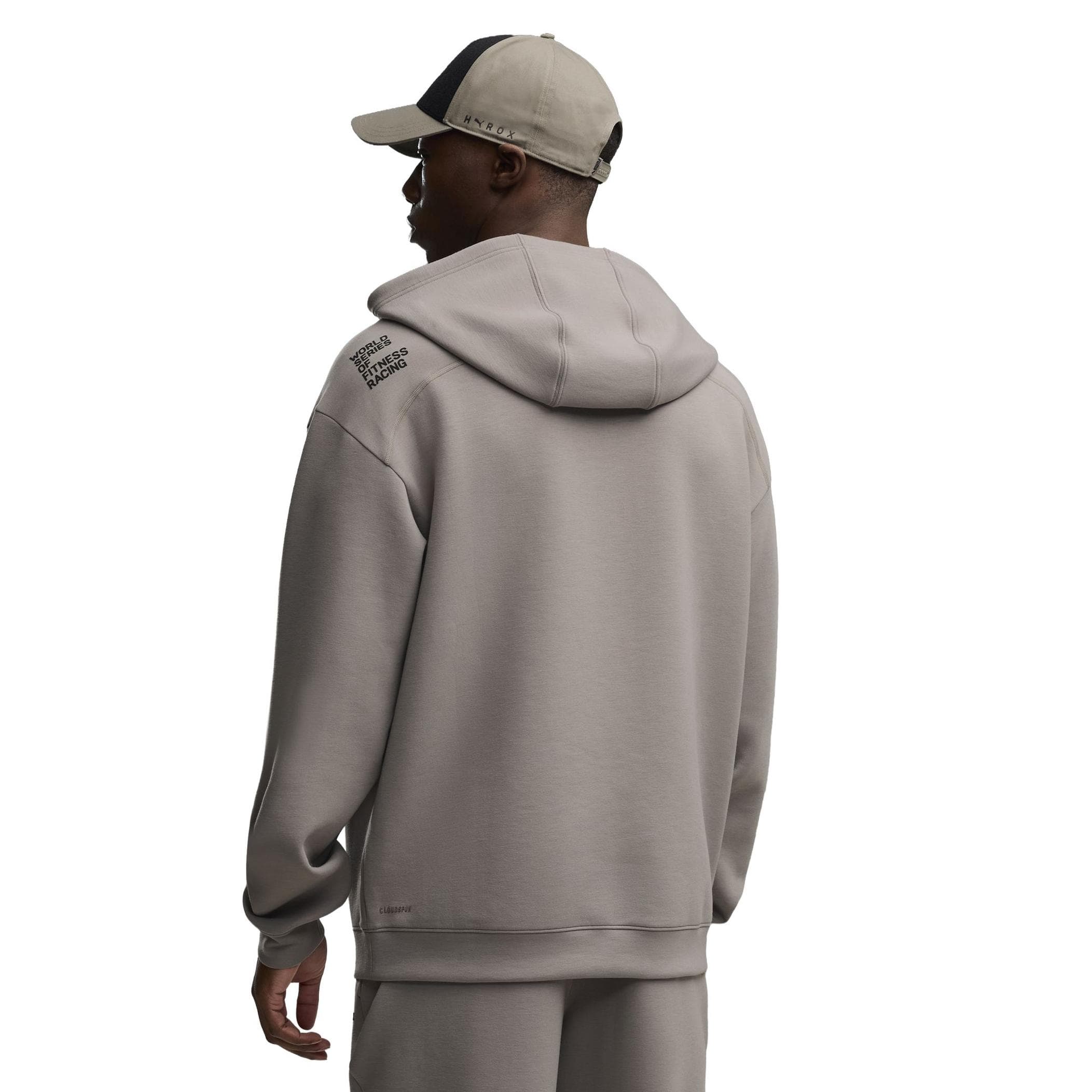 Puma Puma X Hyrox M Cloudspun Hoodıe Erkek Sweatshirt Bej - 2