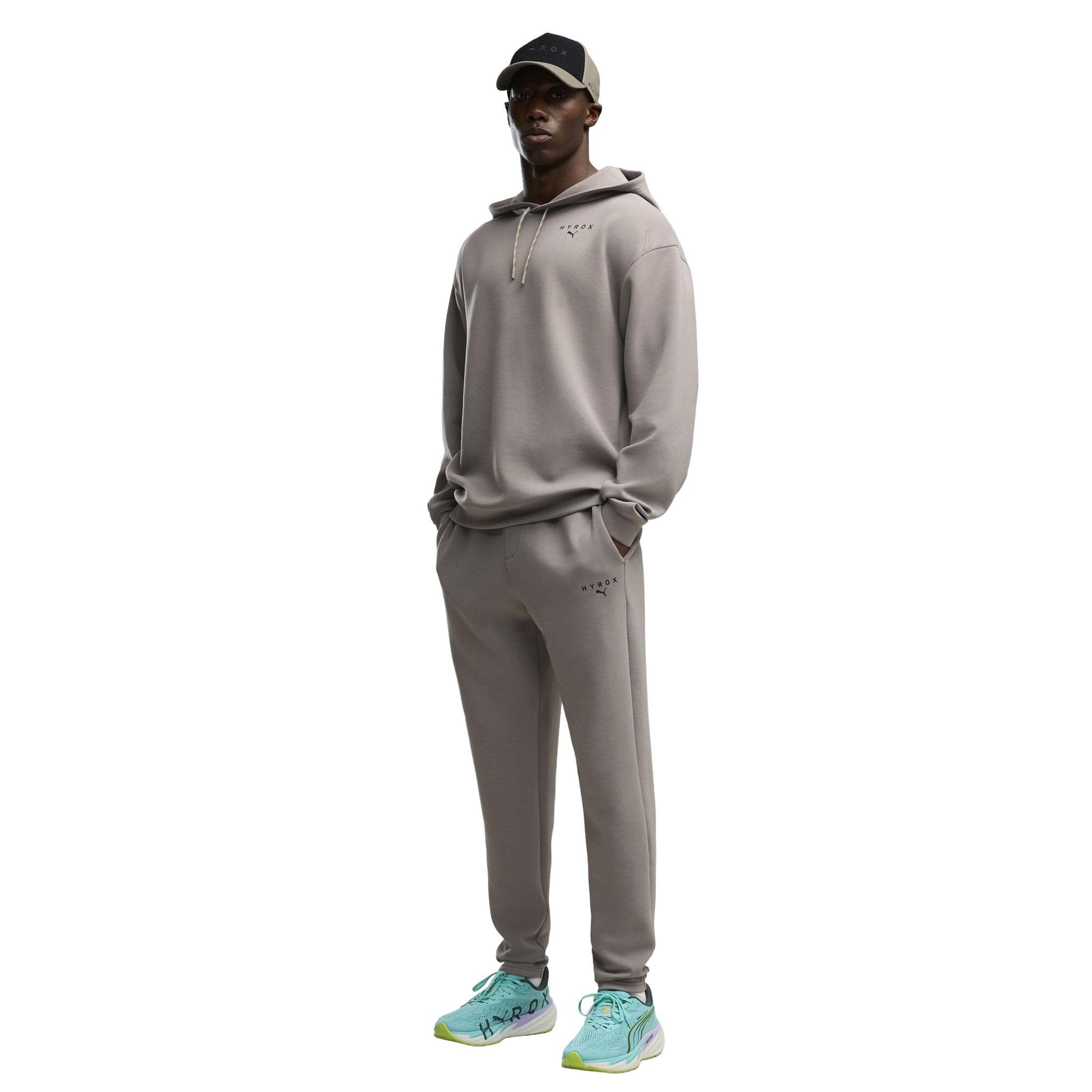 Puma Puma X Hyrox M Cloudspun Hoodıe Erkek Sweatshirt Bej - 3