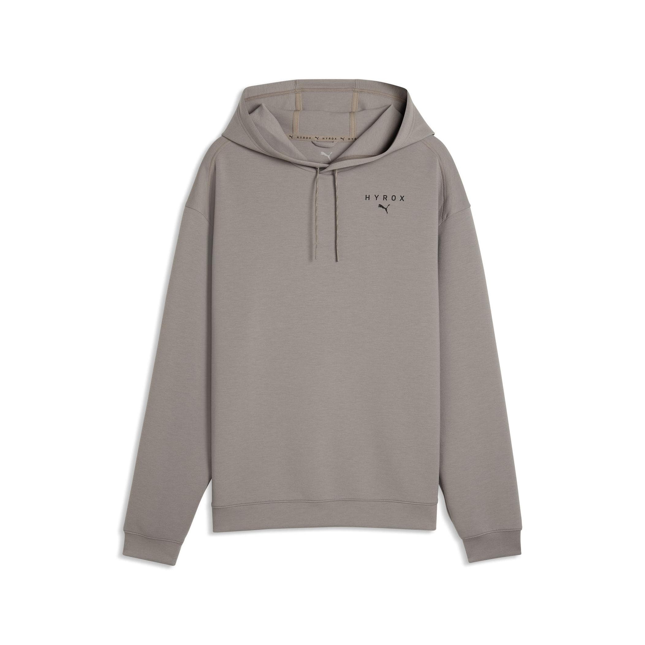 Puma Puma X Hyrox M Cloudspun Hoodıe Erkek Sweatshirt Bej - 4