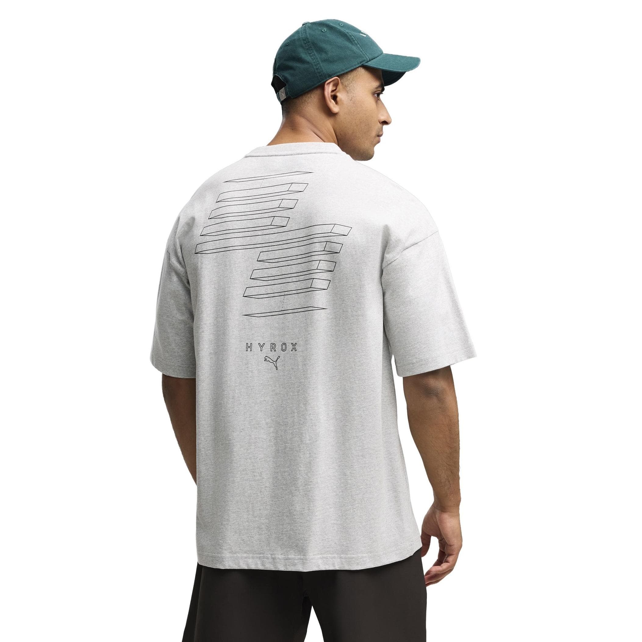Puma Puma X Hyrox M Lıfestyle Tee Erkek T-Shirt Gri - 2