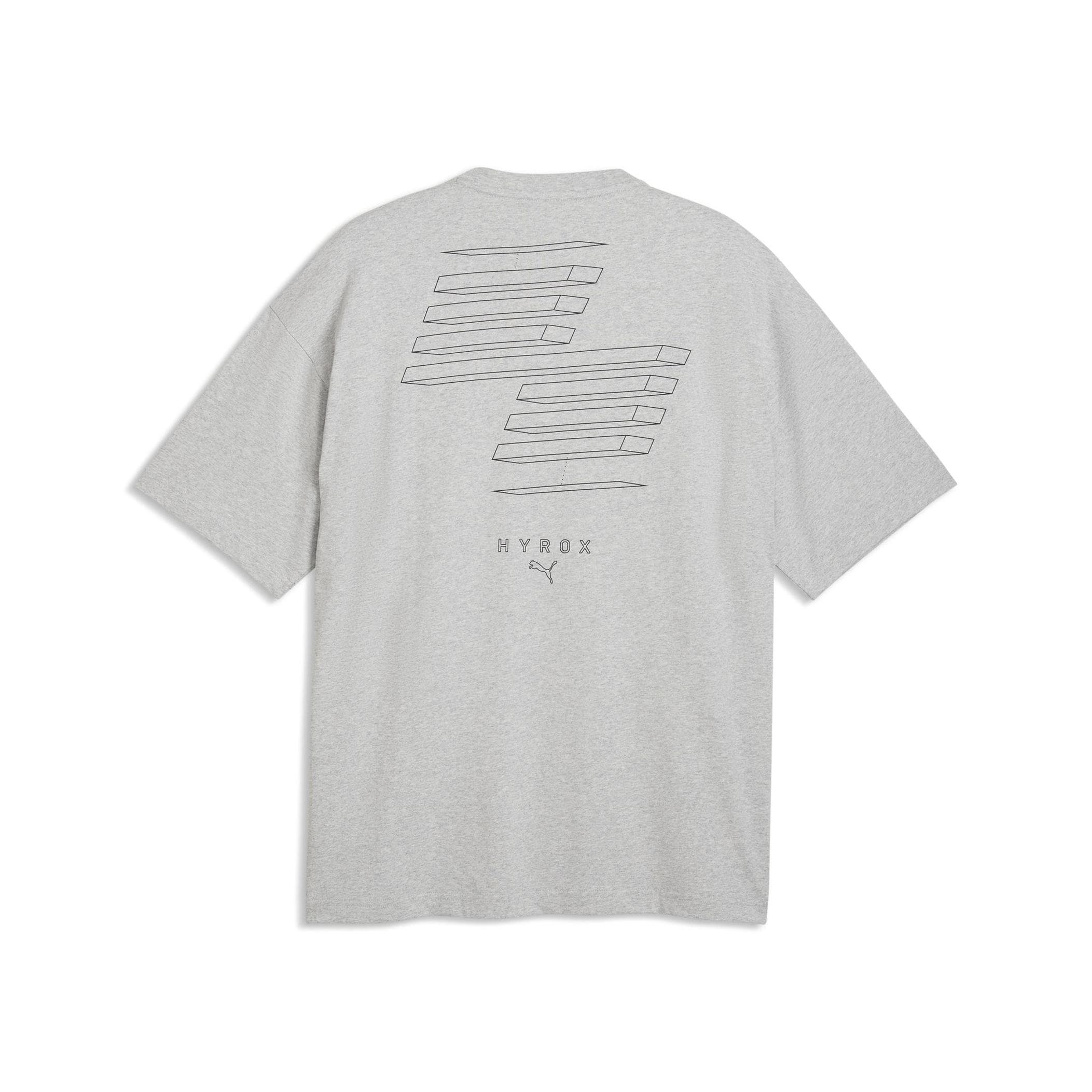 Puma Puma X Hyrox M Lıfestyle Tee Erkek T-Shirt Gri - 5