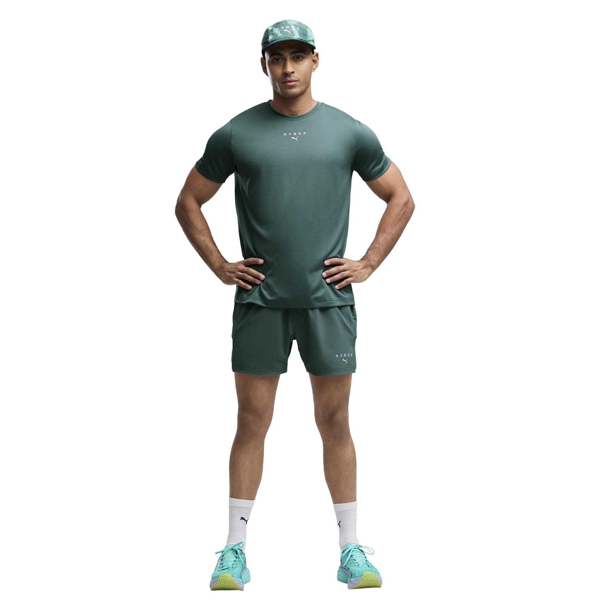 Puma Puma X Hyrox M Pwrmode 5 Short Erkek Şort Ve Kapri Yeşil - 4