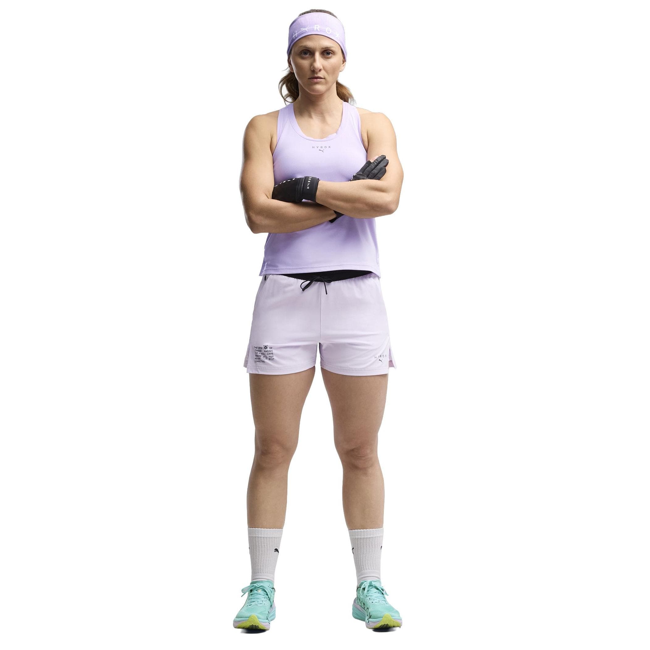 Puma Puma X Hyrox W 3 Inch 2In1 Short Kadın Şort Ve Kapri Mor - 4