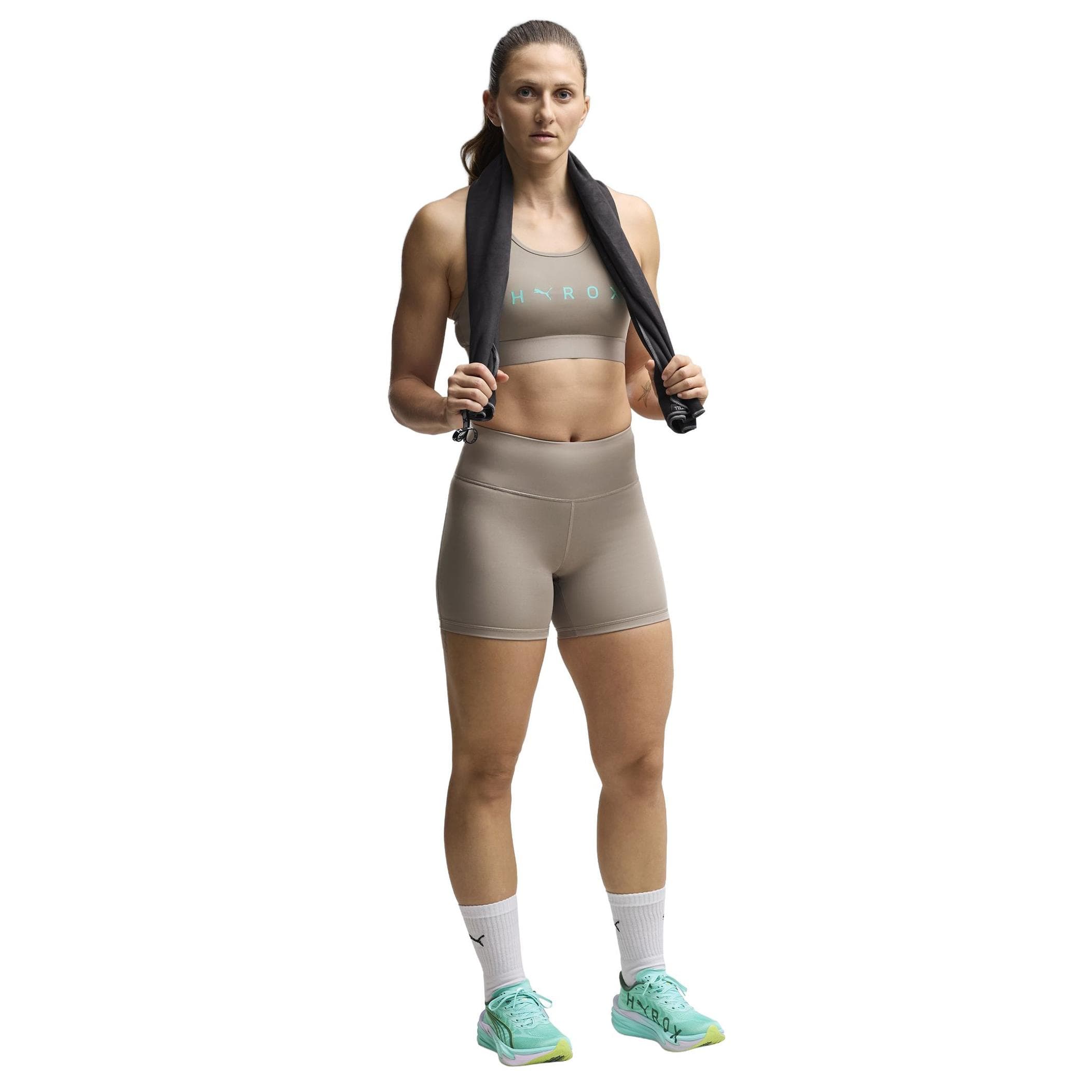 Puma Puma X Hyrox W Mıd Bra Kadın Büstiyer Bej