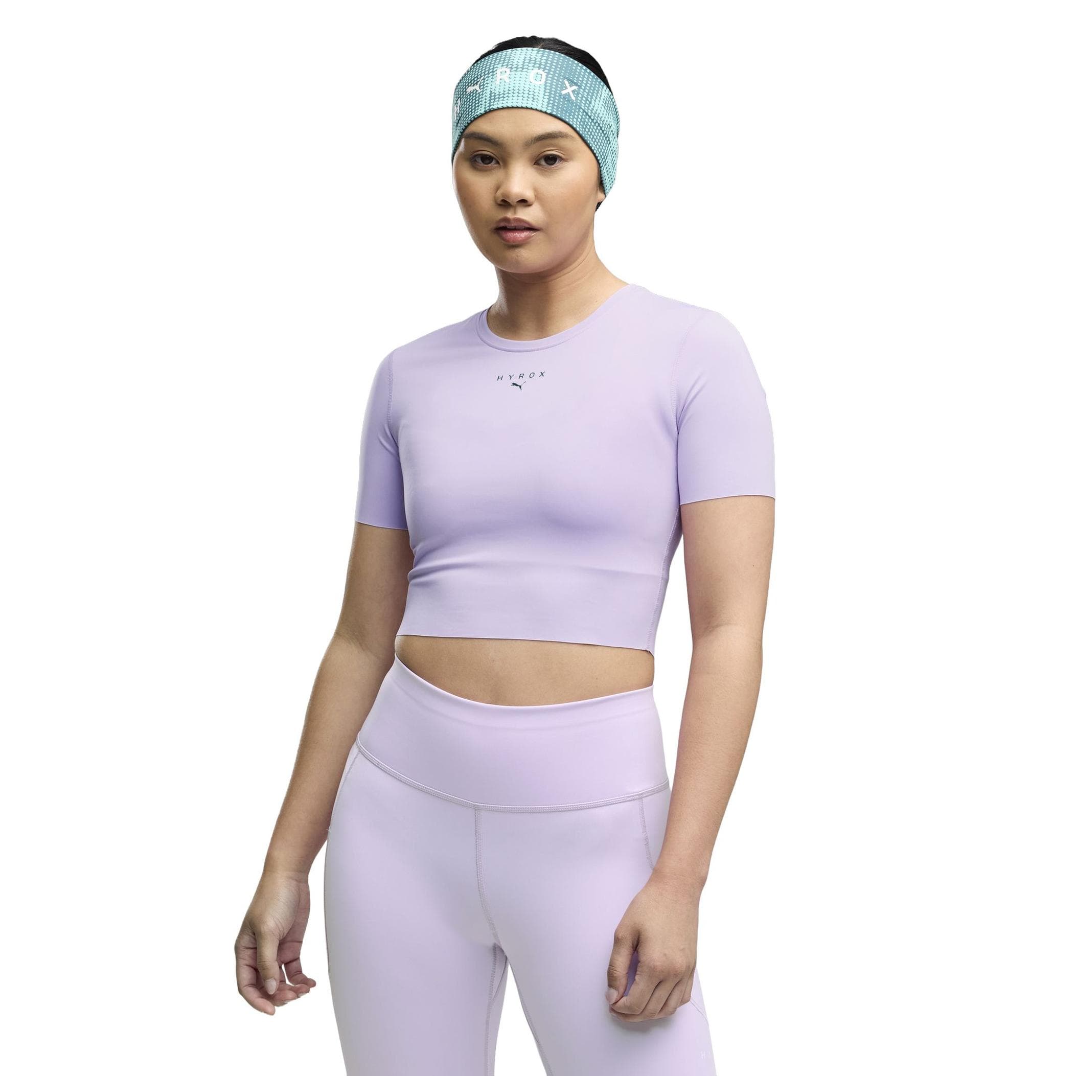 Puma Puma X Hyrox W Pwrmode Crop Tee Kadın Şort Ve Kapri Mor